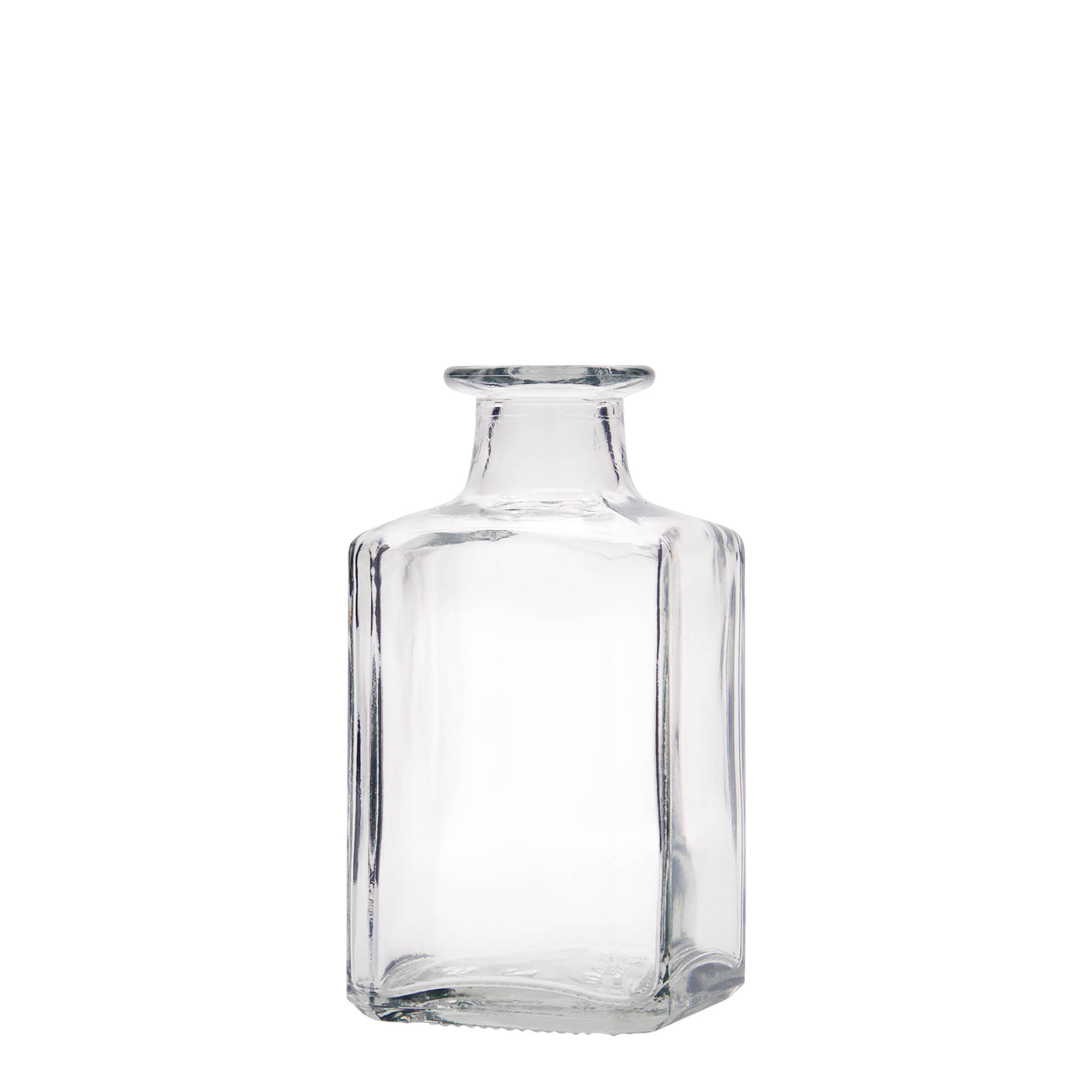 250 ml lasipullo 'Torben', neliö, suu: korkki