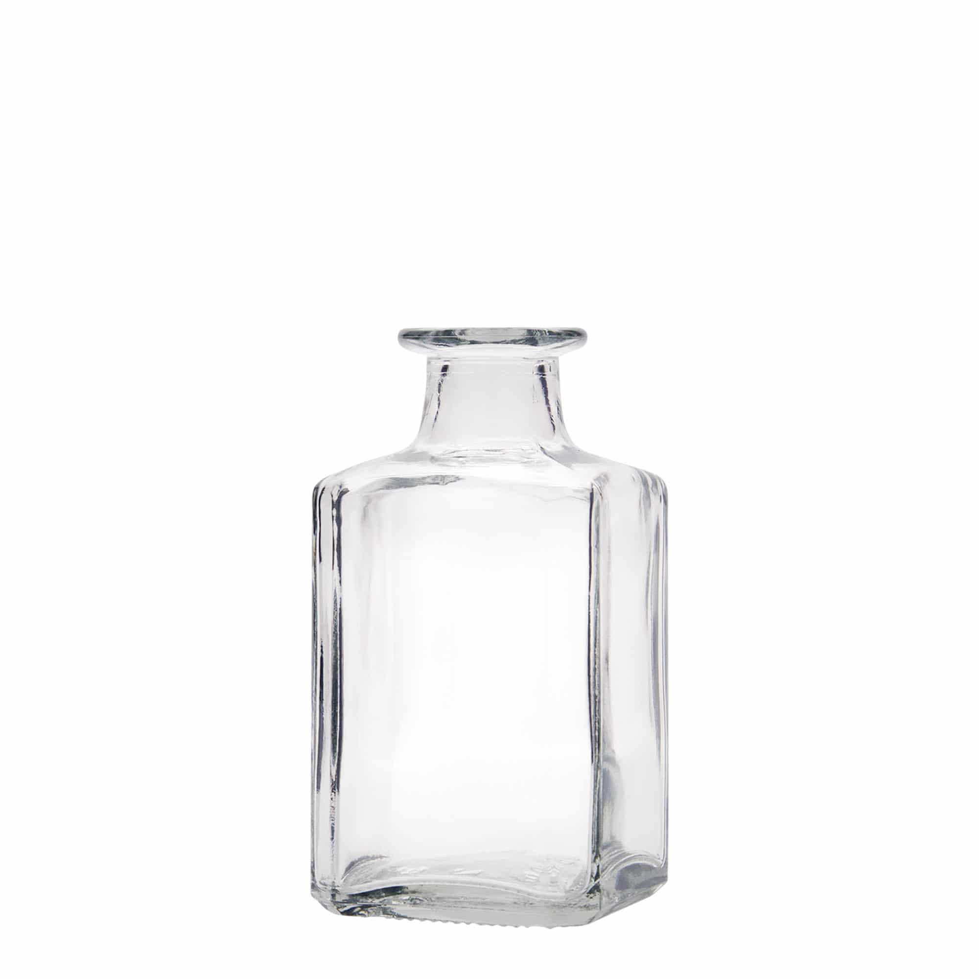 250 ml lasipullo 'Torben', neliö, suu: korkki