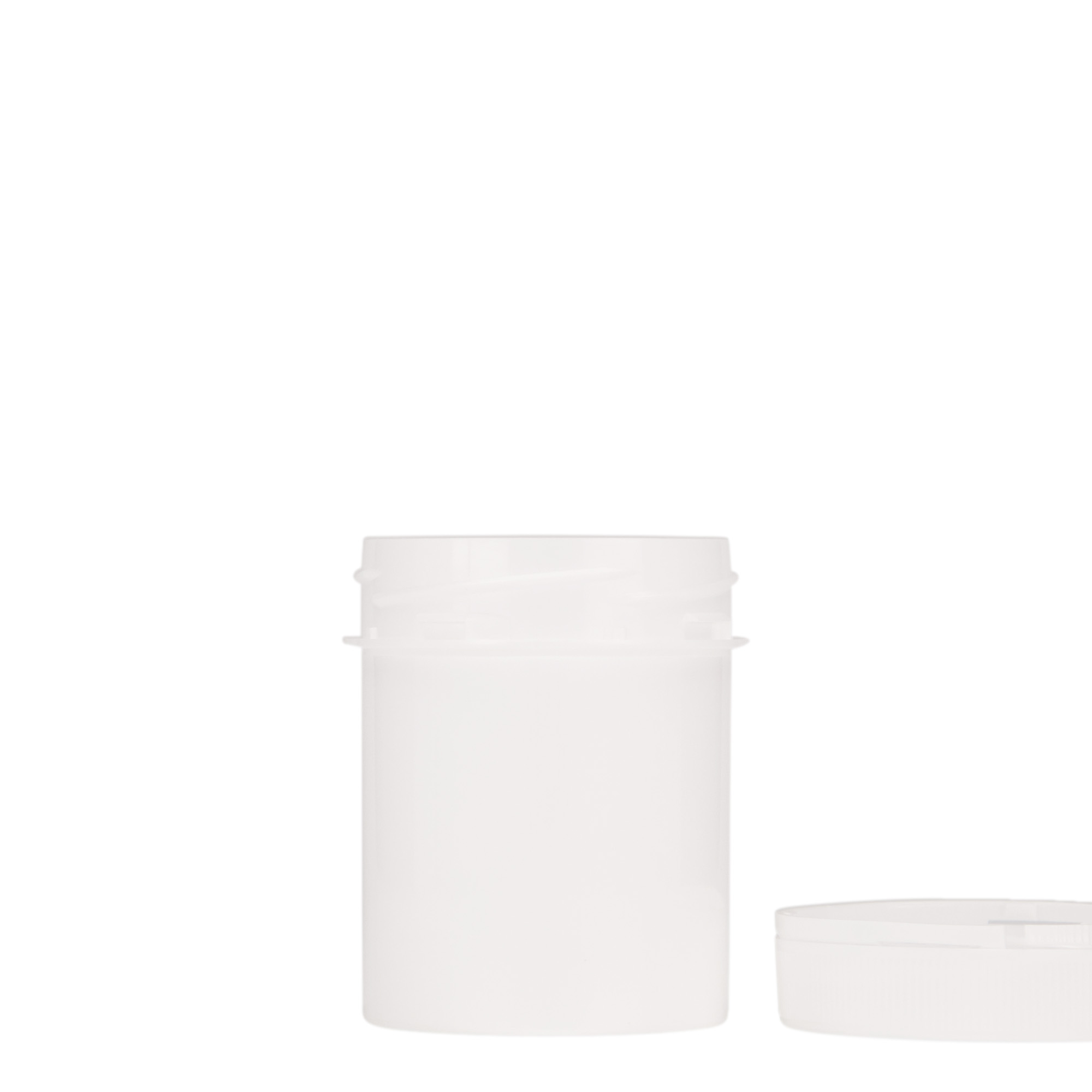 150 ml muovipurkki 'Securilock', PP, valkoinen, suuaukko: ruuvikorkki 150 ml muovipurkki 'Securilock', PP, valkoinen, suuaukko: ruuvikorkki