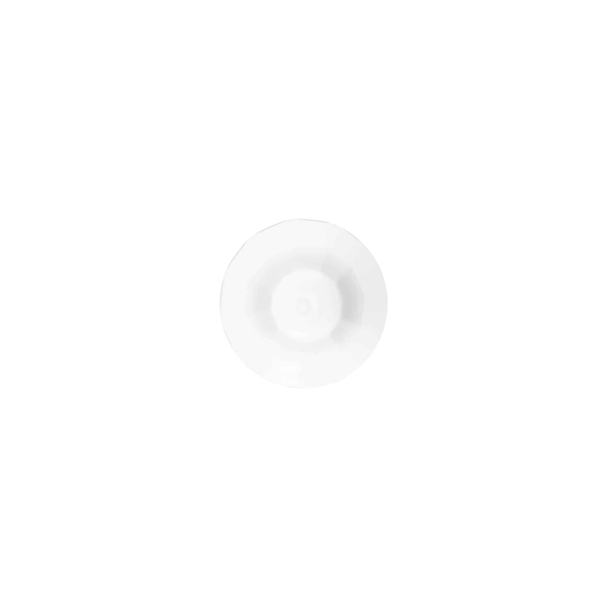 Kierrekorkki applikaattorilla, PE-muovi, valk., suu: DIN 18
