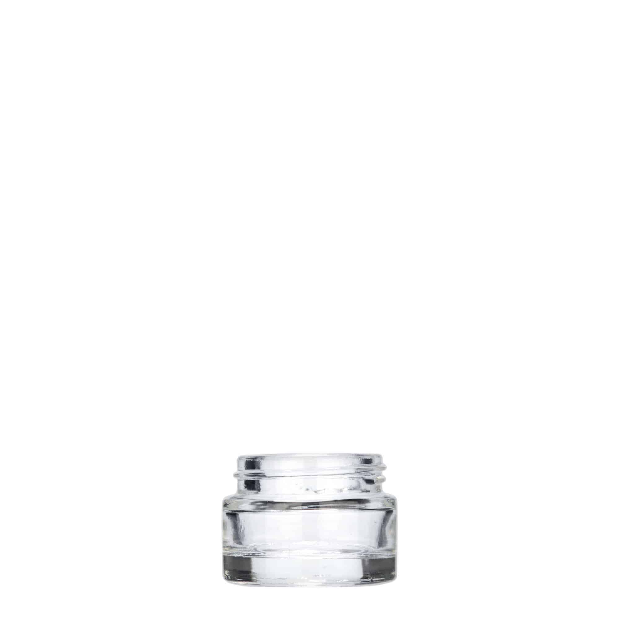 5 ml purkki ”Beauty”, lasia, suuaukko: ruuvikorkki
