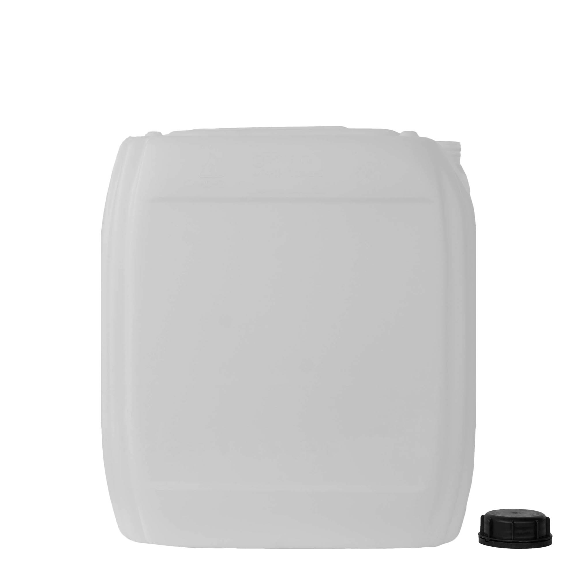 25 l kanisteri, suorakaiteen muotoinen, HDPE-muovia, luonnonvärinen, suuaukko: ND 60 25 l kanisteri, suorakaiteen muotoinen, HDPE-muovia, luonnonvärinen, suuaukko: ND 60
