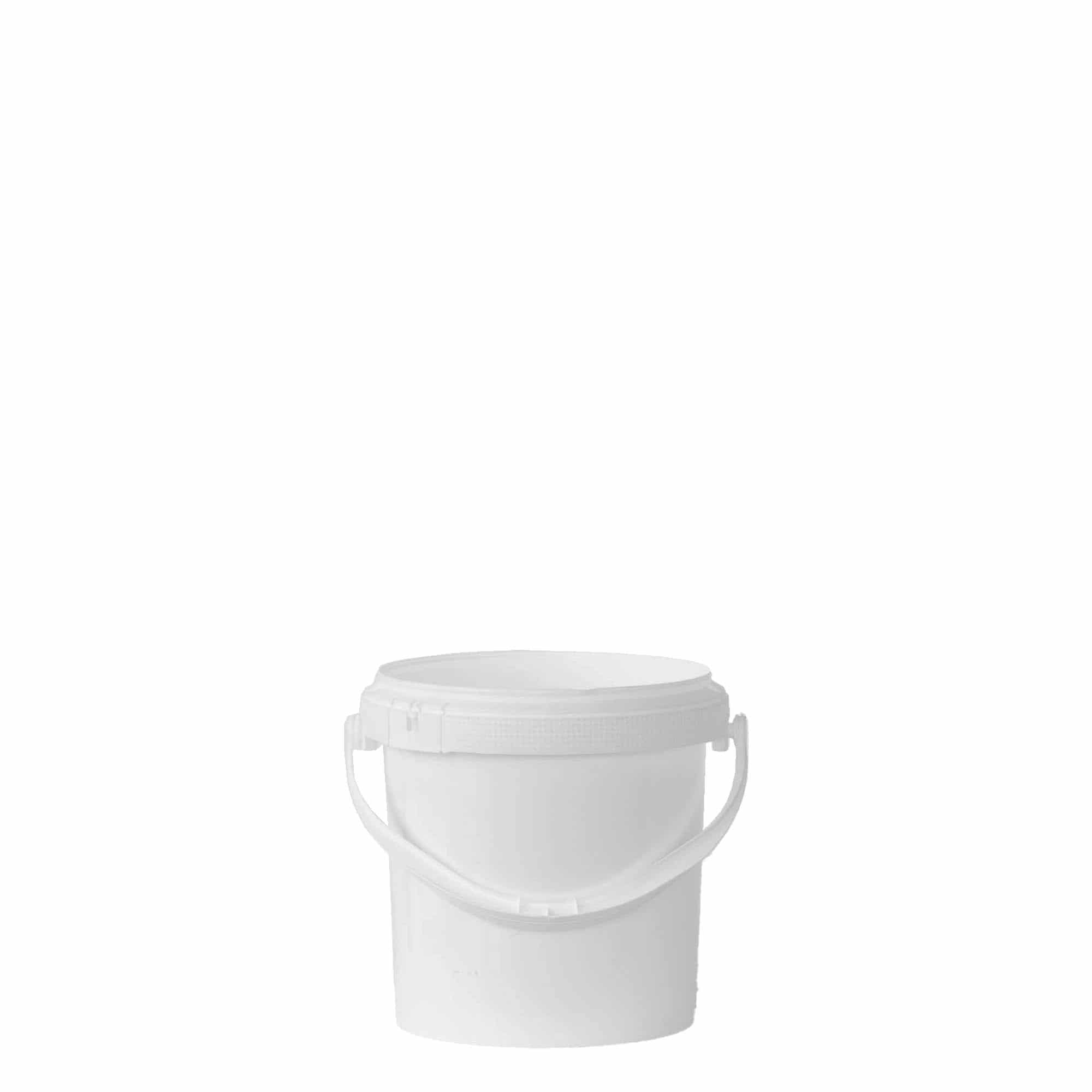 1 l ämpäri, PP-muovi, valk. 1 l ämpäri, PP-muovi, valk.