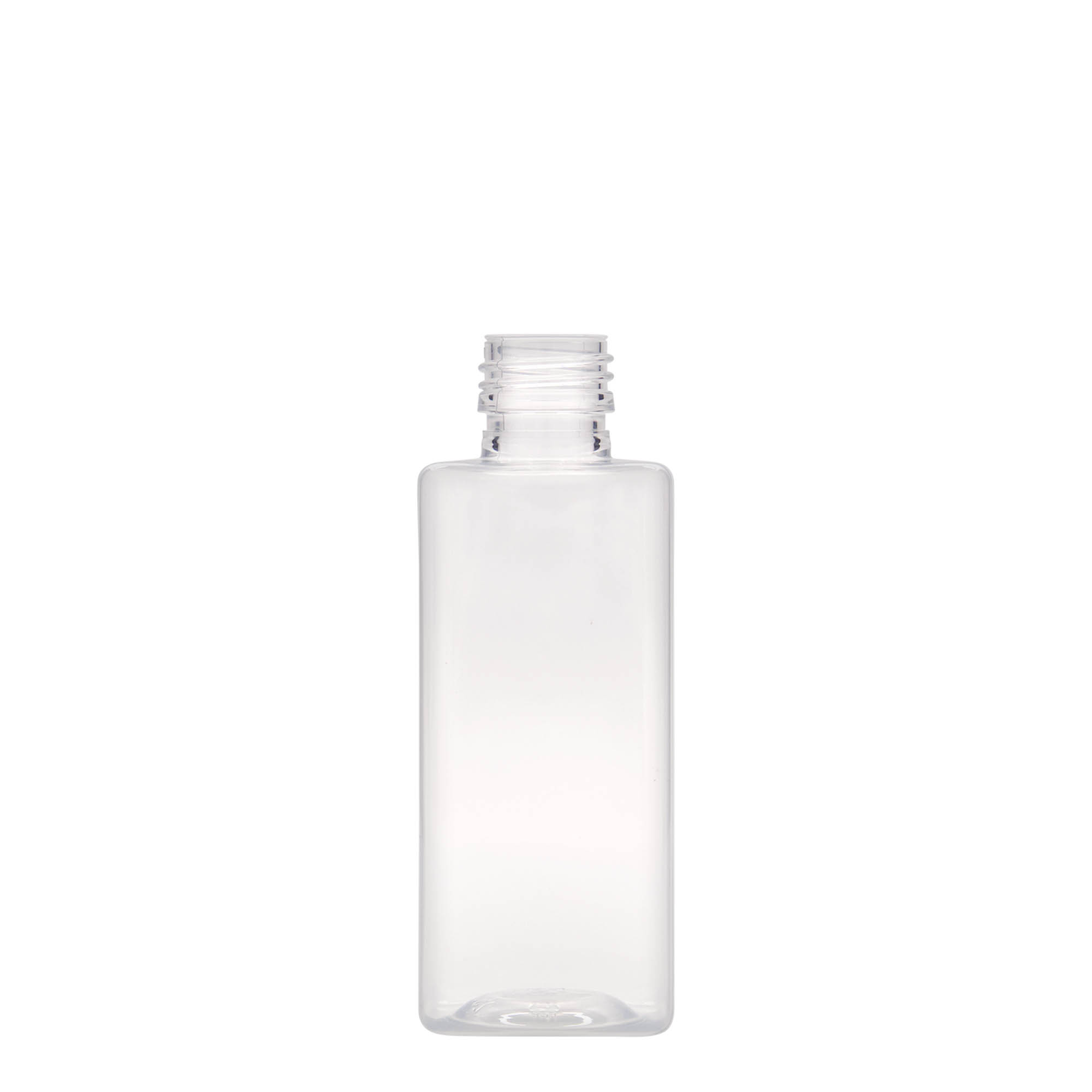 250 ml PET-pullo 'Karl', nelikulmainen, muovia, suuaukko: PP 28