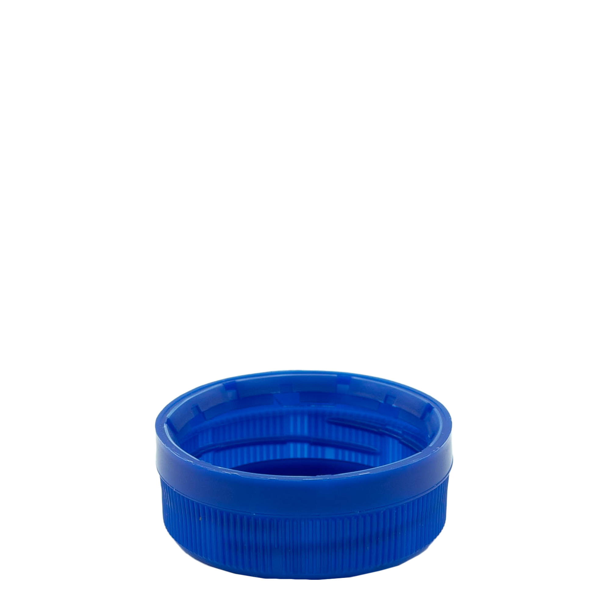 Kierrekorkki kaksoiskierre, PE-muovi, sininen, suu: PET 38 mm