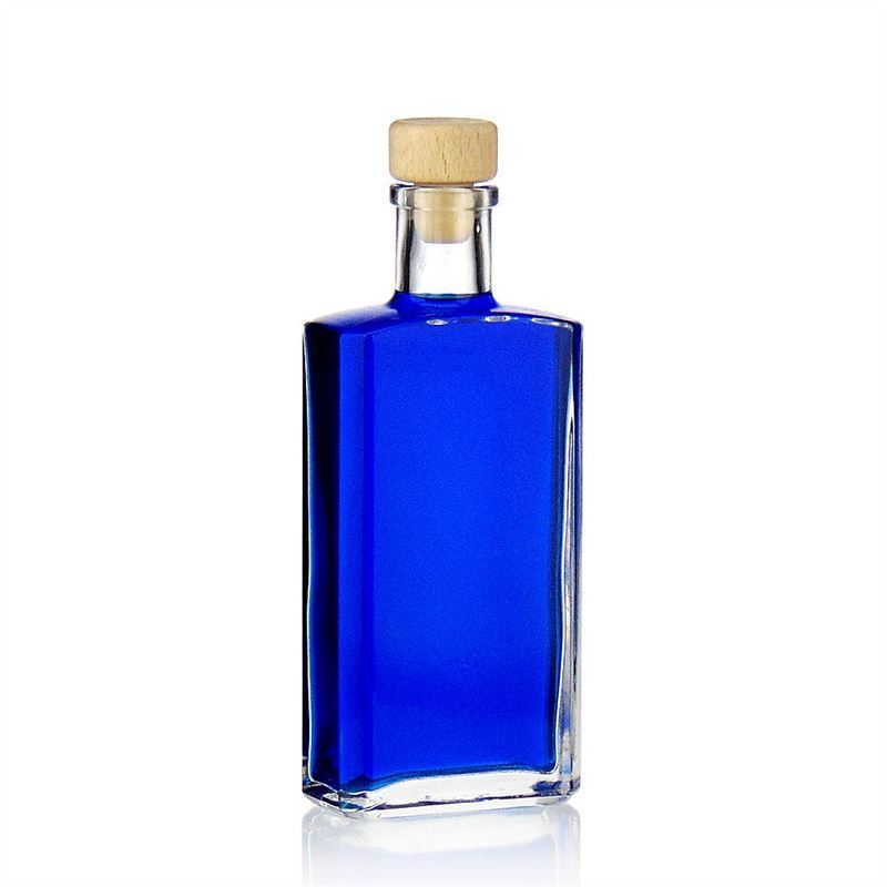 200 ml lasipullo 'Shiny', suorakulmainen, suuaukko: korkki 200 ml lasipullo 'Shiny', suorakulmainen, suuaukko: korkki