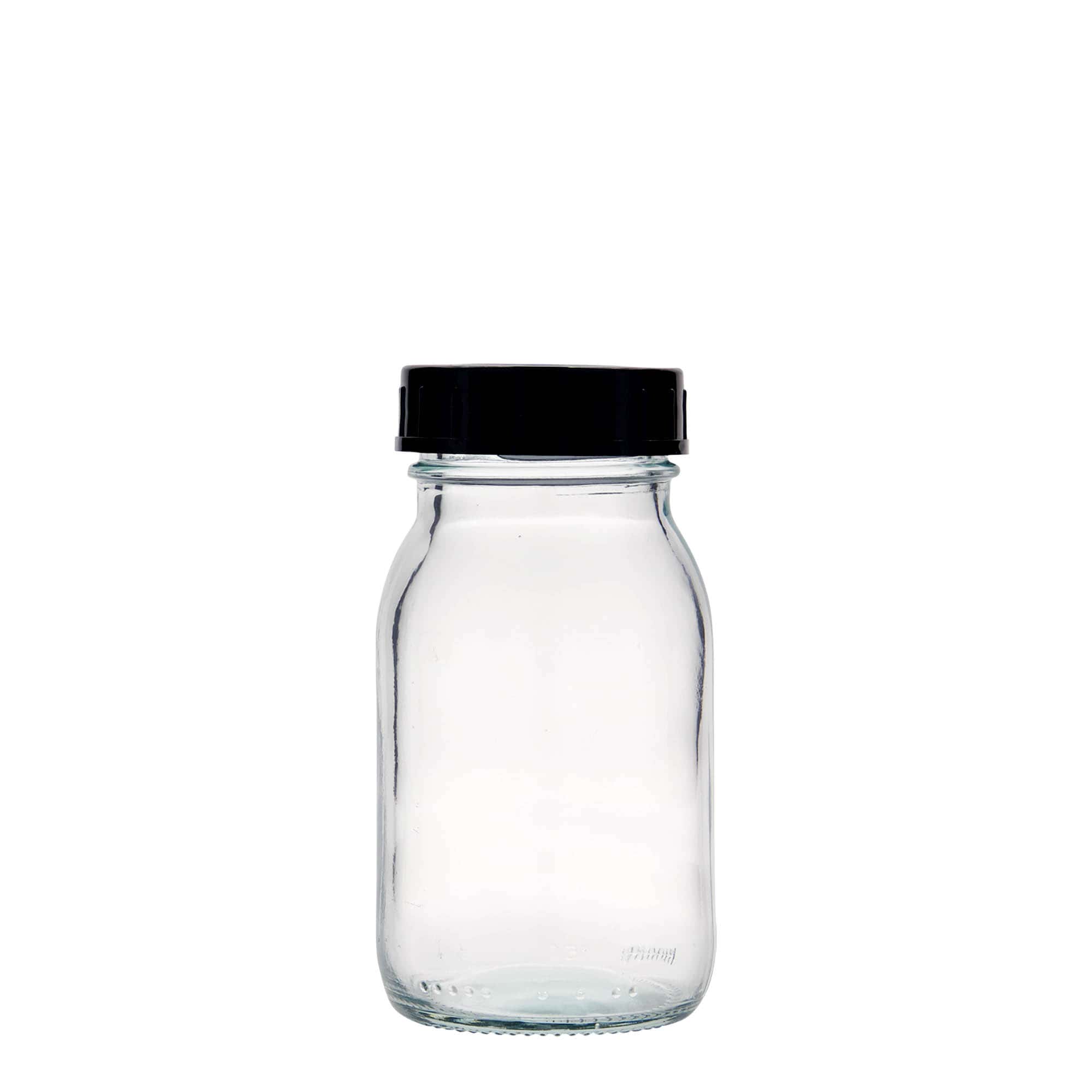 150 ml leveäkaulainen lasi, suuaukko: DIN 45