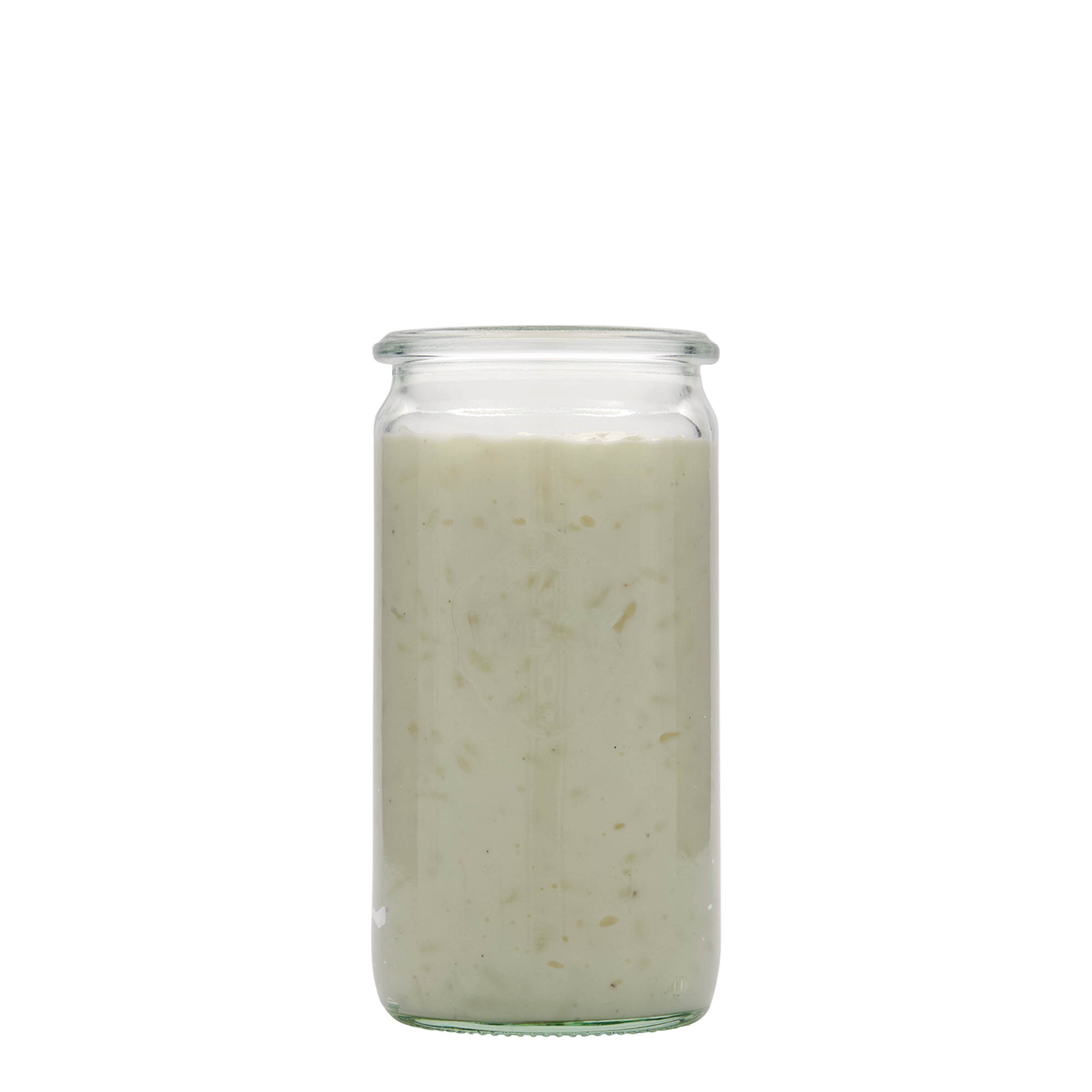 340 ml WECK-sylinterilasi, suuaukko: pyöreä reuna