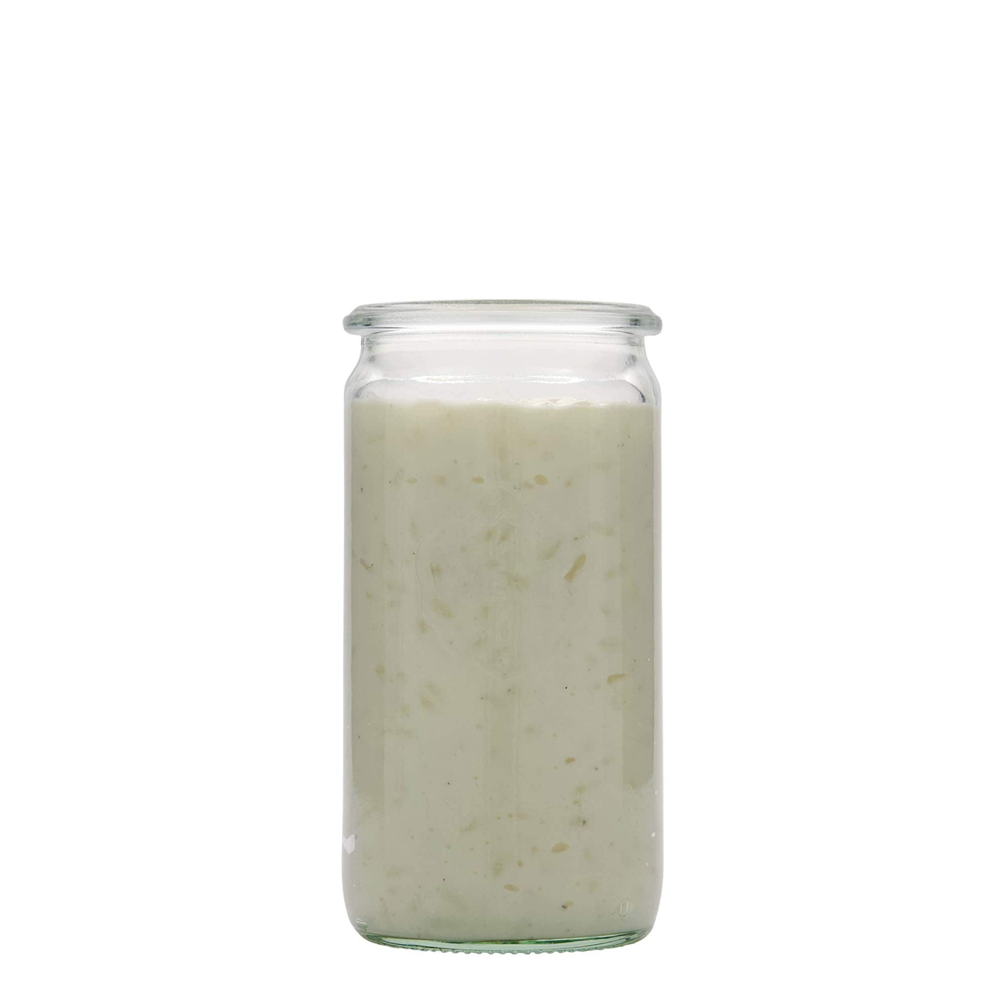 340 ml WECK-sylinterilasi, suuaukko: pyöreä reuna