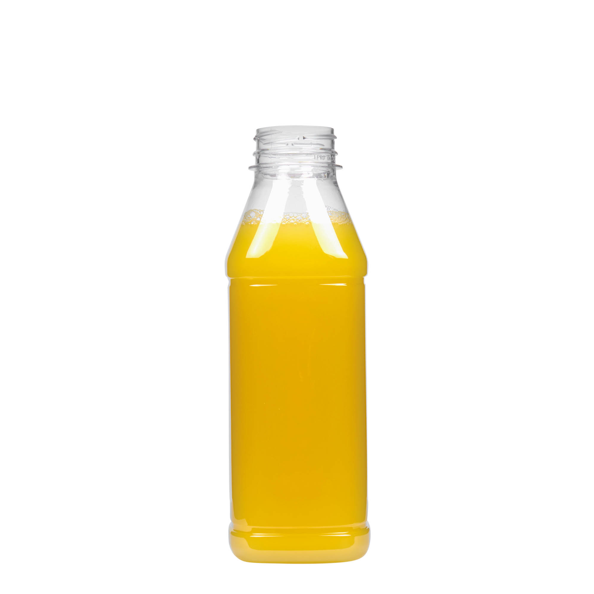 500 ml PET-pullo 'Milk and Juice Carré', neliömäinen, muovia, suuaukko: 38 mm 500 ml PET-pullo 'Milk and Juice Carré', neliömäinen, muovia, suuaukko: 38 mm
