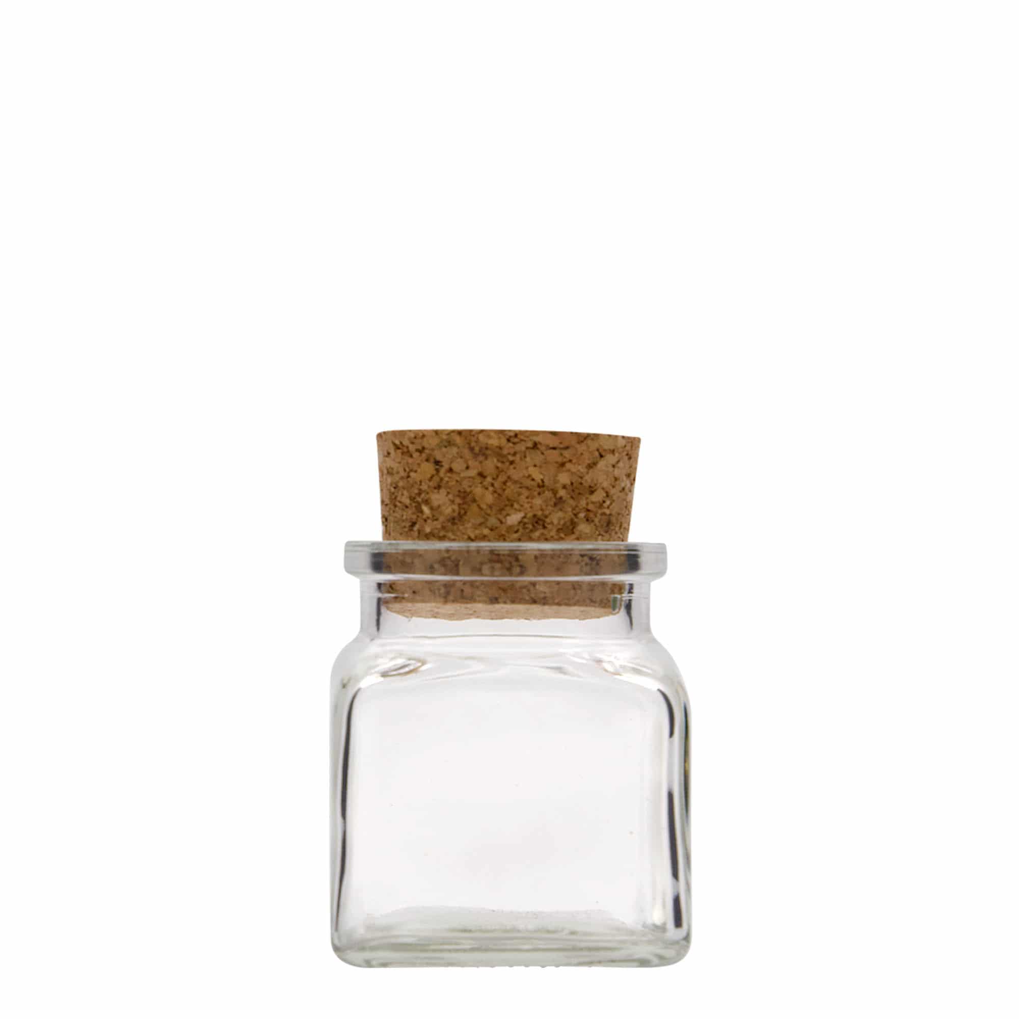 120 ml korkkilasi, neliömäinen, suuaukko: korkki