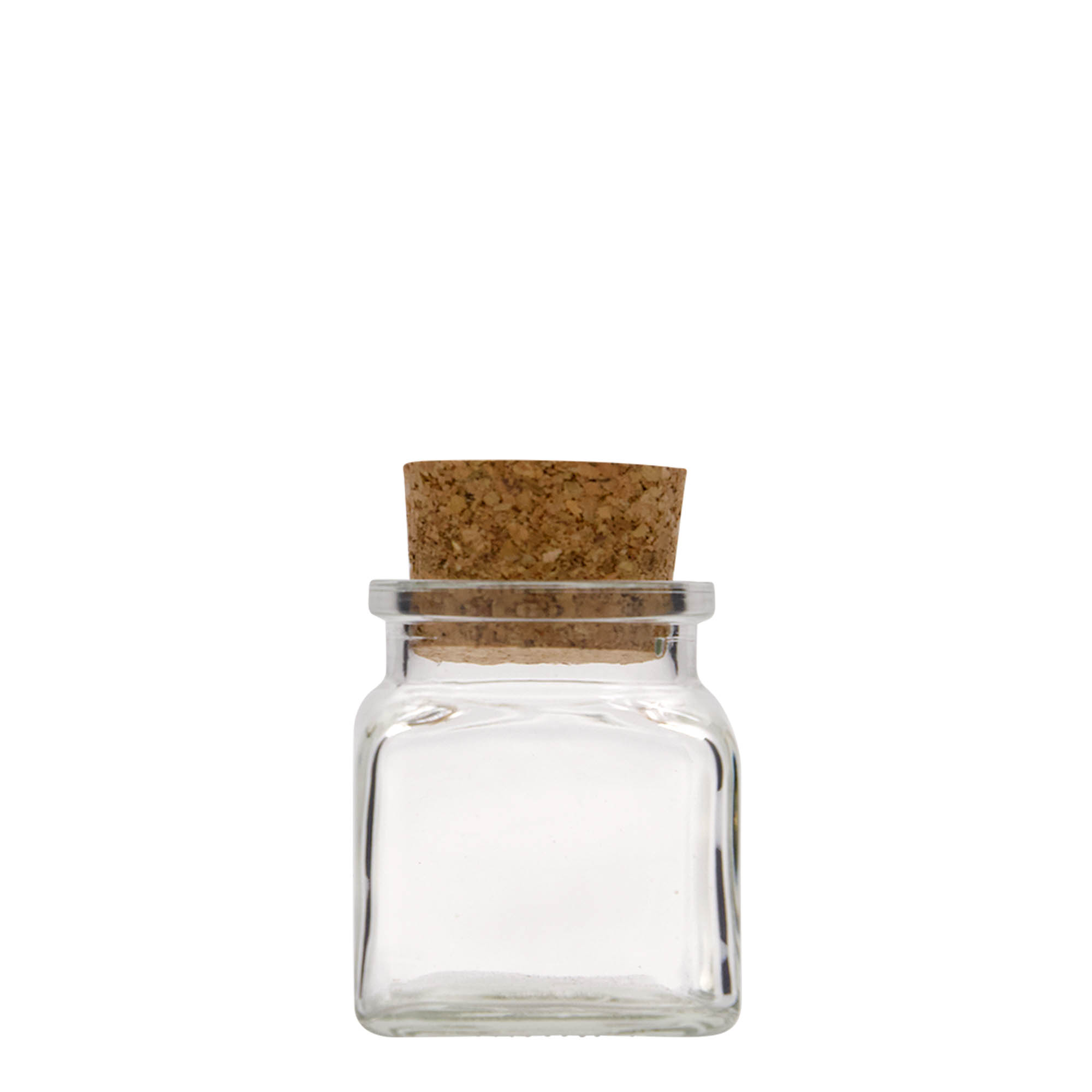 120 ml korkkilasi, neliömäinen, suuaukko: korkki 120 ml korkkilasi, neliömäinen, suuaukko: korkki
