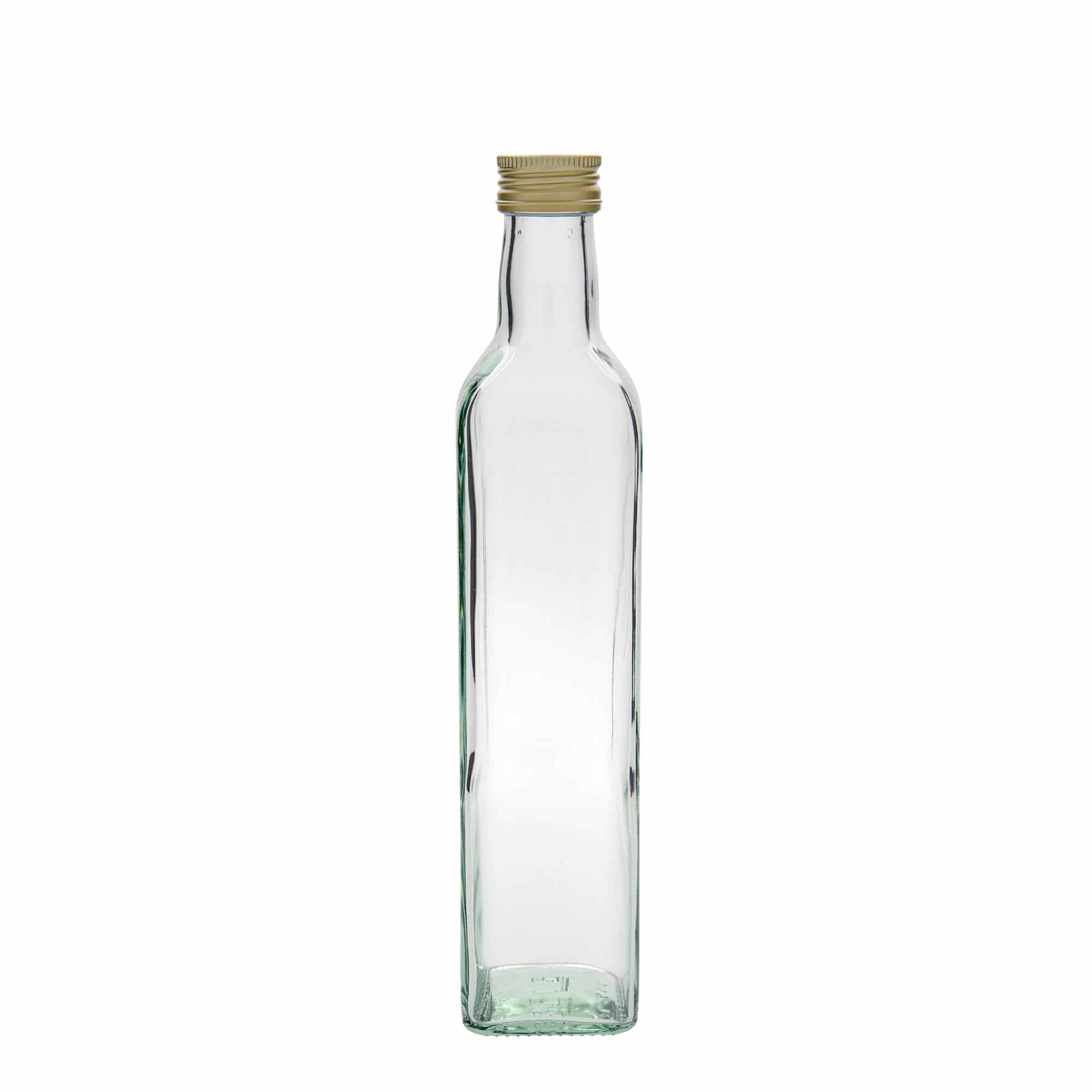 500 ml lasipullo 'Marasca', neliö, suu: PP 31,5