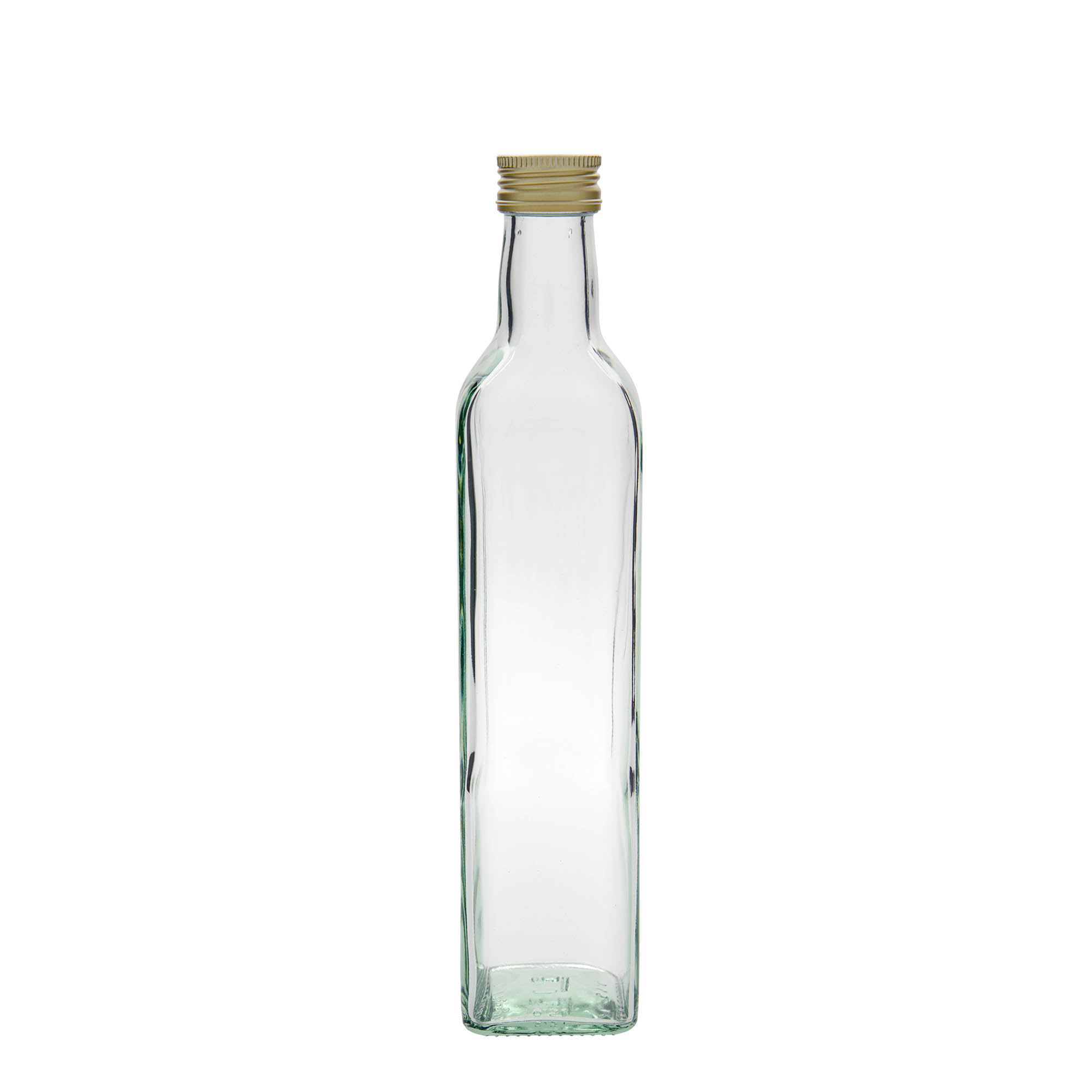 500 ml lasipullo 'Marasca', neliömäinen, suuaukko: PP 31,5