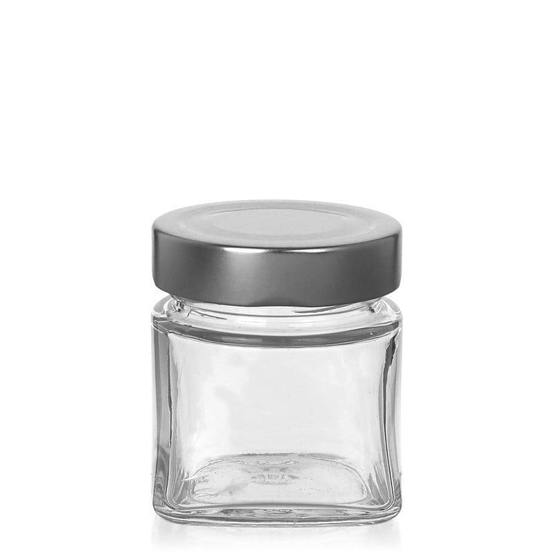 106 ml nelikulm. lasi 'Luxor', suu: Deep-Twist-Off (DTO 58)