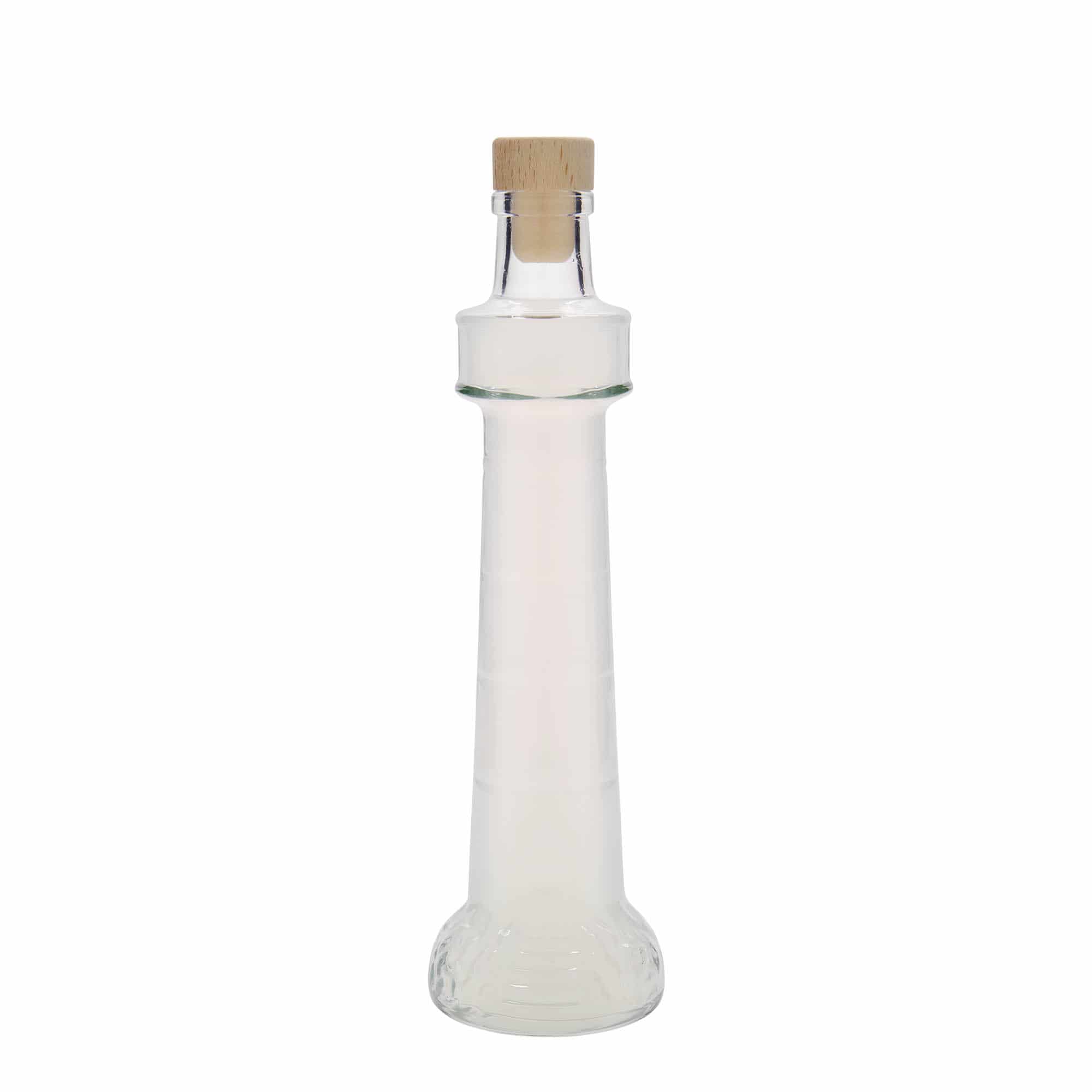 200 ml lasipullo 'Majakka', suu: korkki