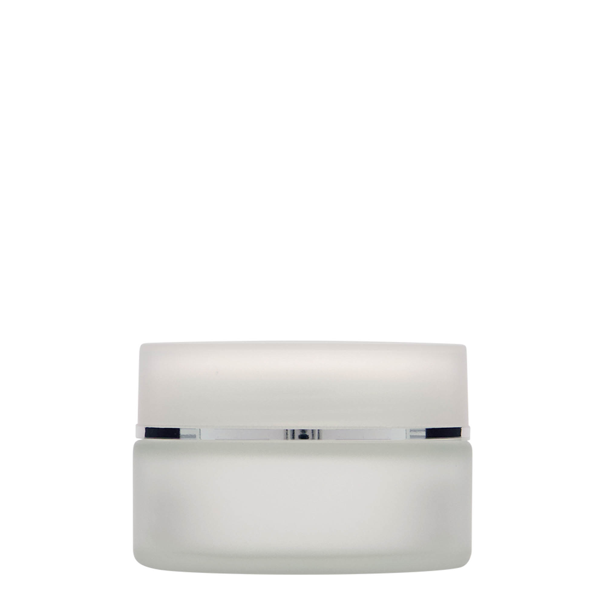 100 ml purkki 'Platin Edition', lasia, huurrettu, suuaukko: ruuvikorkki 100 ml purkki 'Platin Edition', lasia, huurrettu, suuaukko: ruuvikorkki