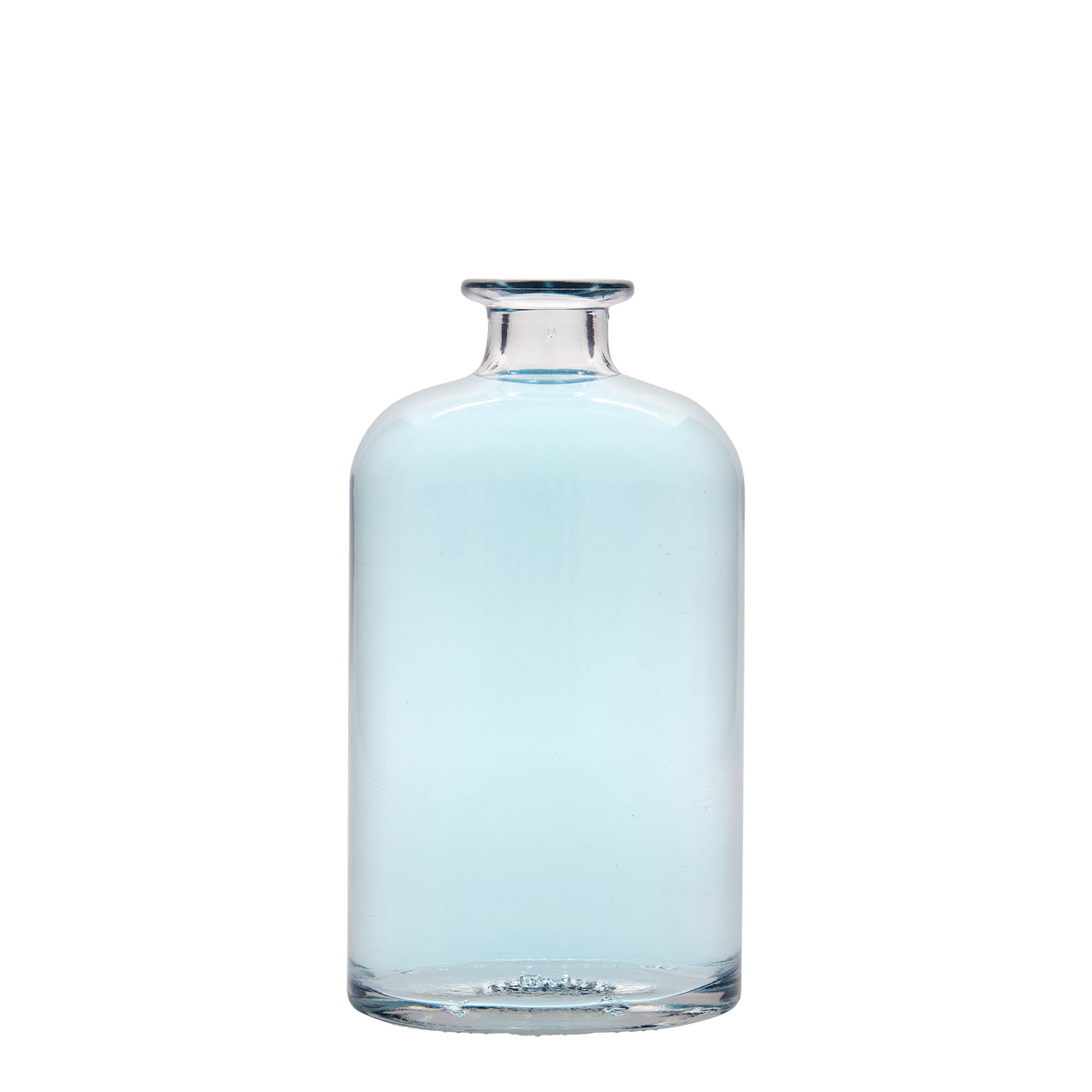 500 ml lasipullo 'Dundee', soikea, suuaukko: korkki