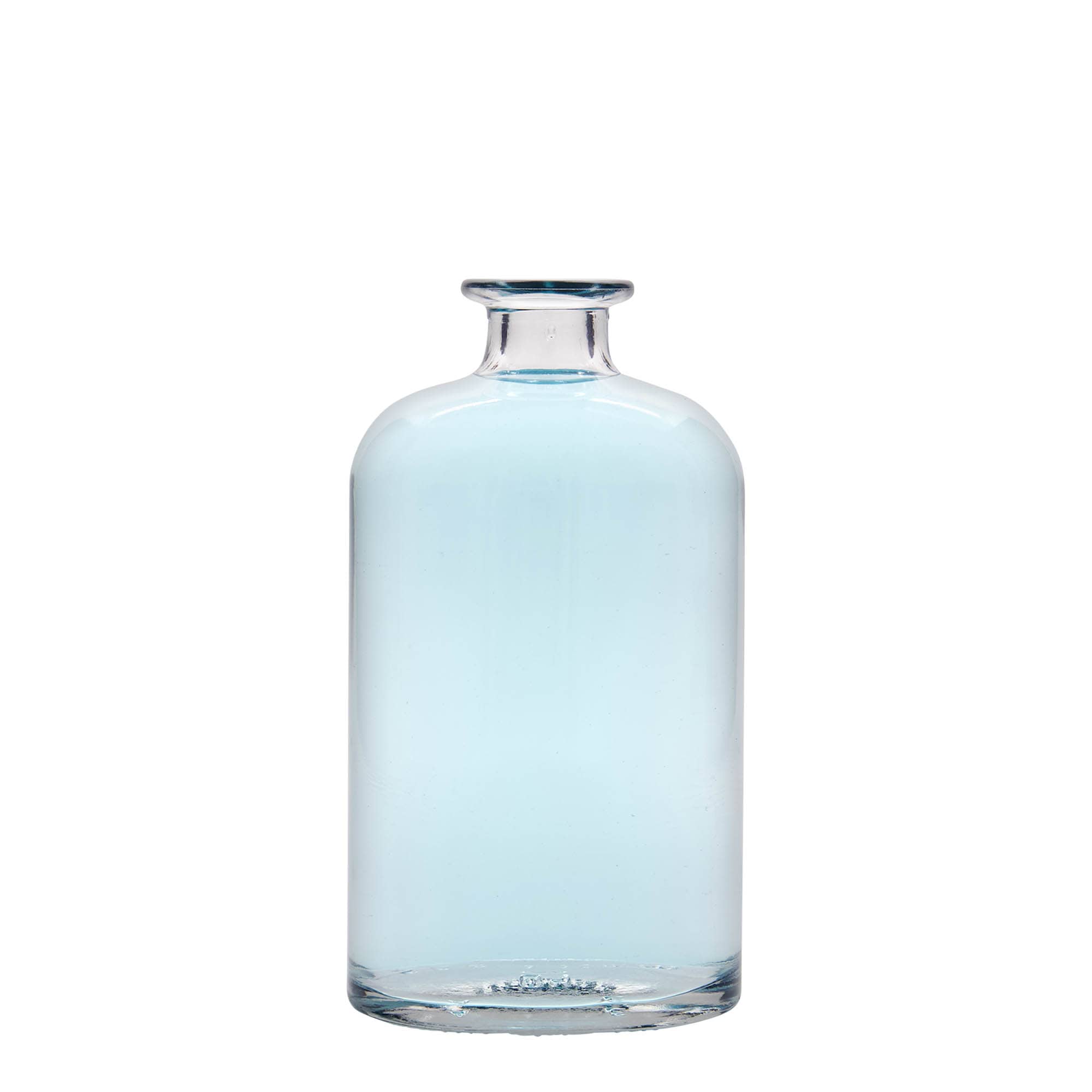500 ml lasipullo 'Dundee', soikea, suuaukko: korkki