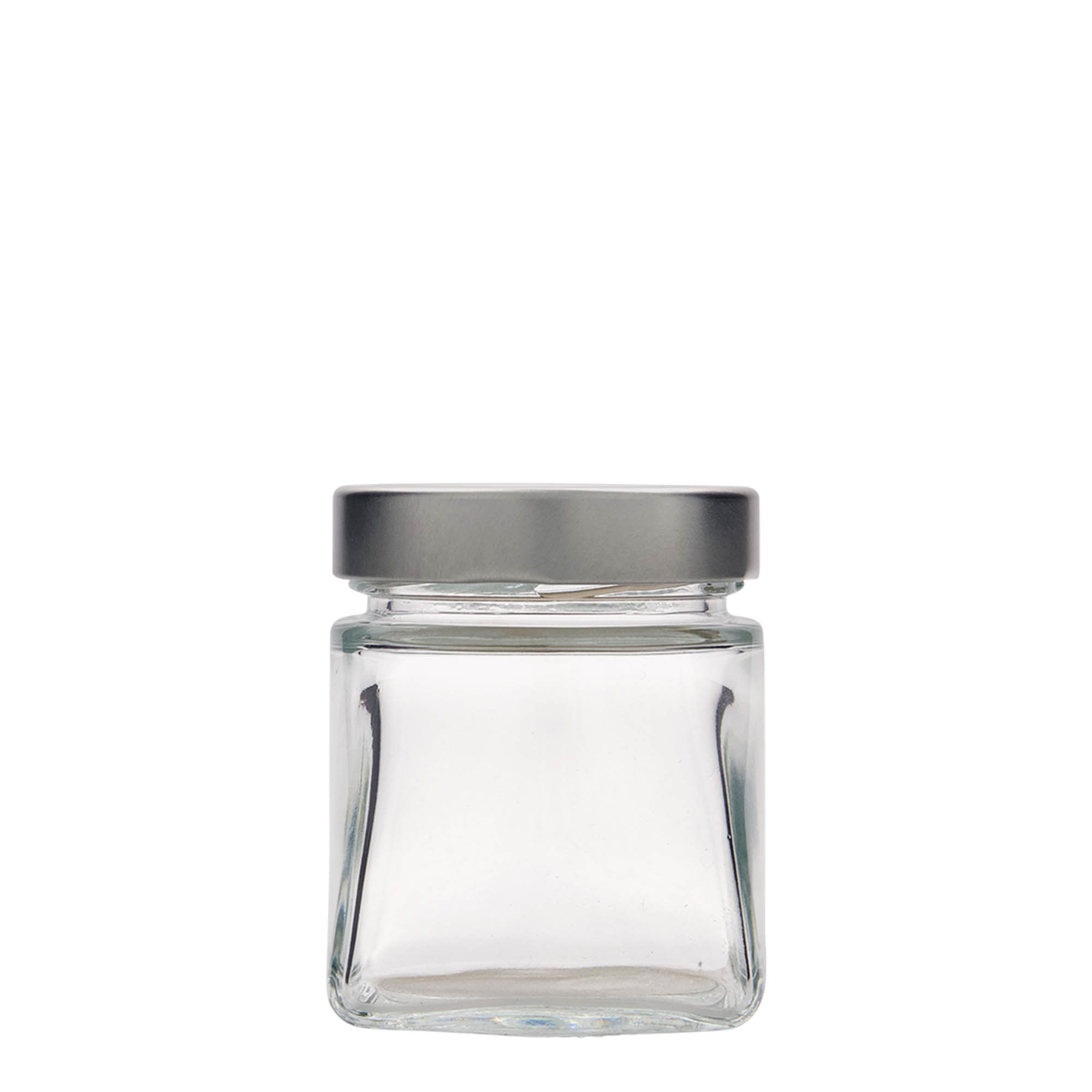 212 ml nelikulmainen lasi 'Luxor', suuaukko: Deept-Twist-Off (DTO 63)