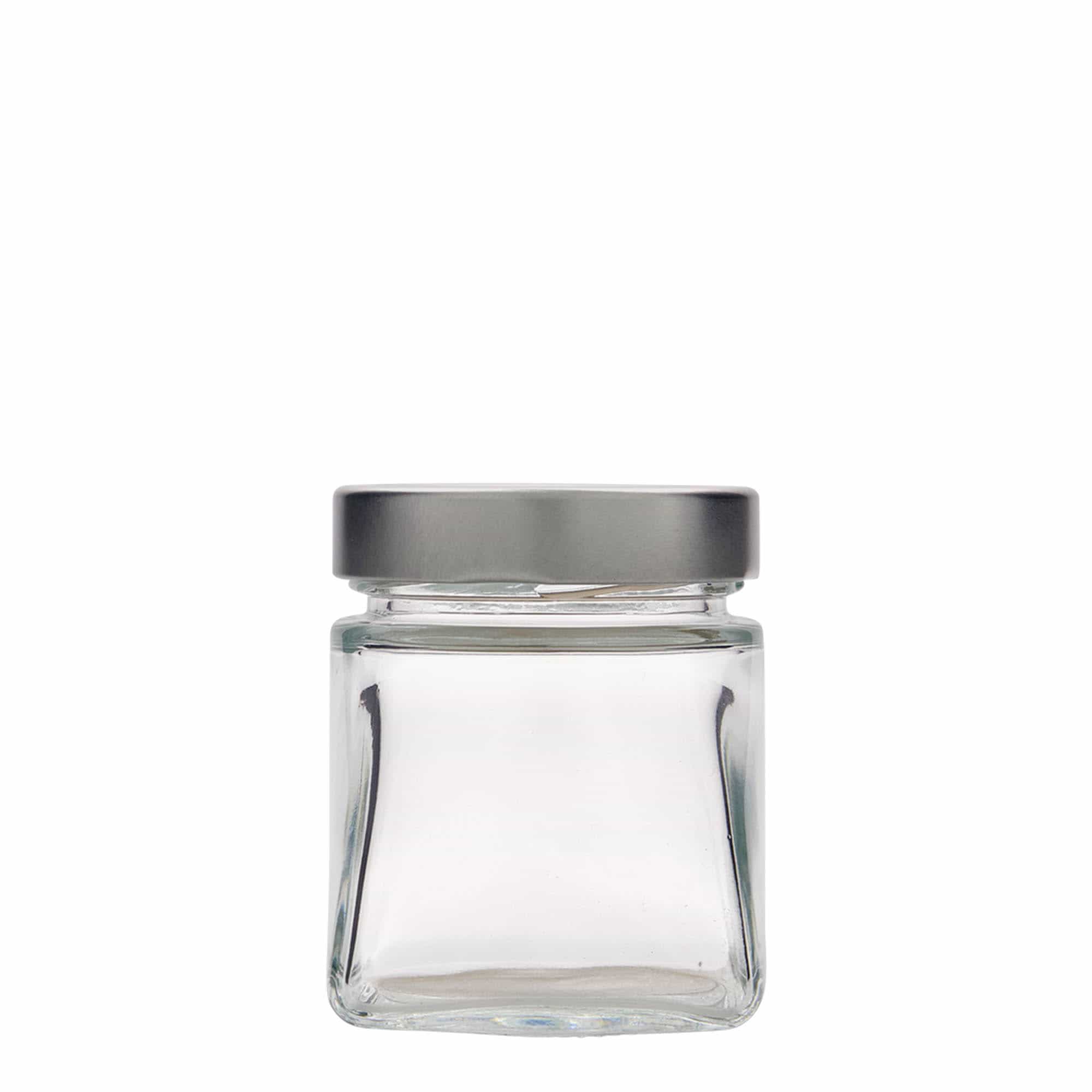212 ml nelikulmainen lasi 'Luxor', suuaukko: Deept-Twist-Off (DTO 63)
