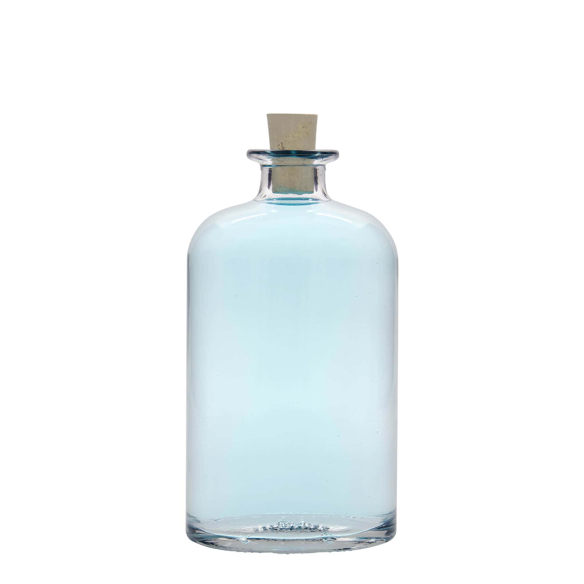 500 ml lasipullo 'Dundee', soikea, suu: korkki