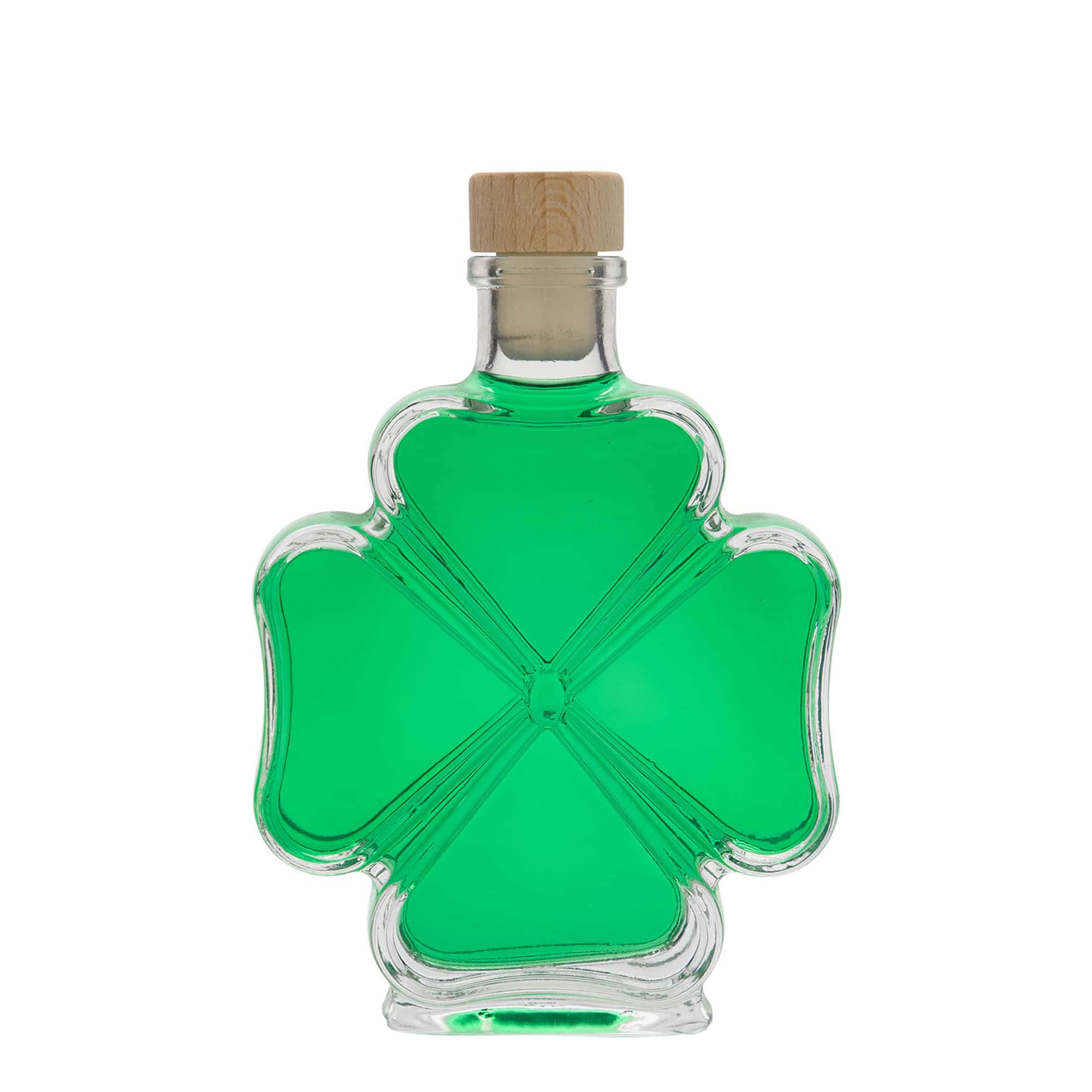 200 ml lasipullo 'Apilalehti', suuaukko: korkki