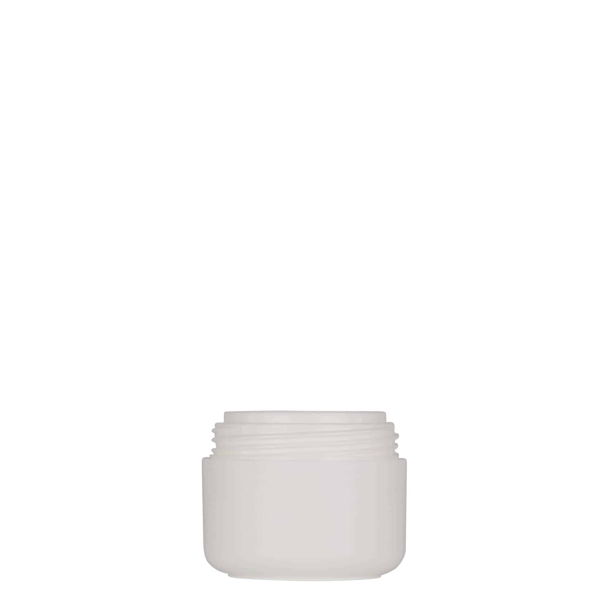 30 ml muovirasia 'Bianca', PP, valk., suu: Kierrekorkki 30 ml muovirasia 'Bianca', PP, valk., suu: Kierrekorkki