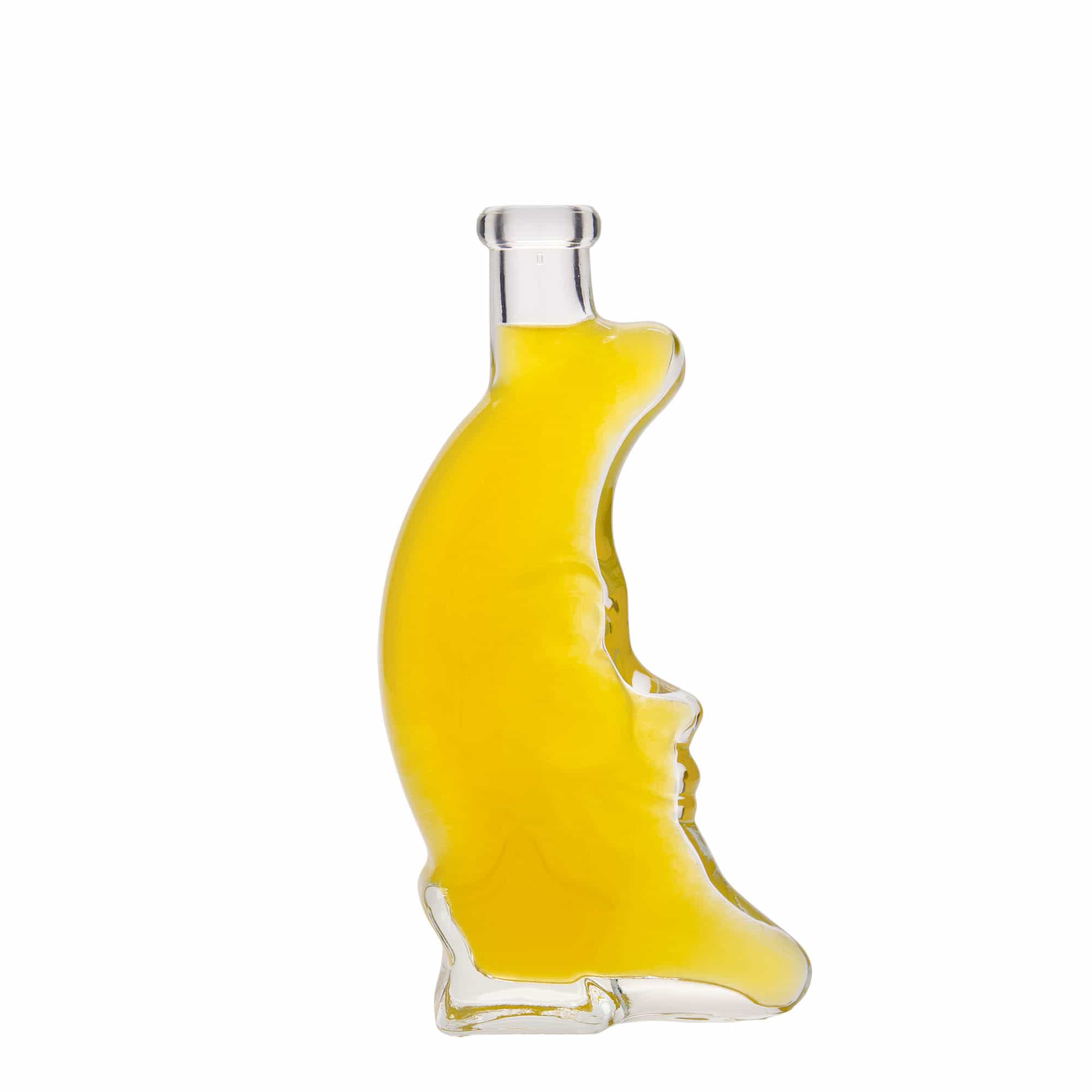 200 ml lasipullo 'Kuu', suu: korkki