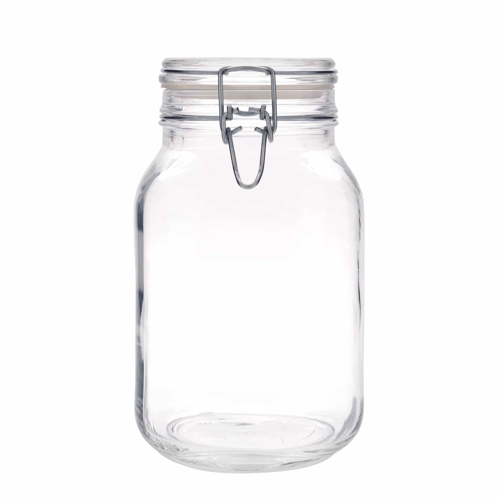 2000 ml patenttikorkkilasipurkki 'Fido', neliö, suu: patenttikorkki 2000 ml patenttikorkkilasipurkki 'Fido', neliö, suu: patenttikorkki