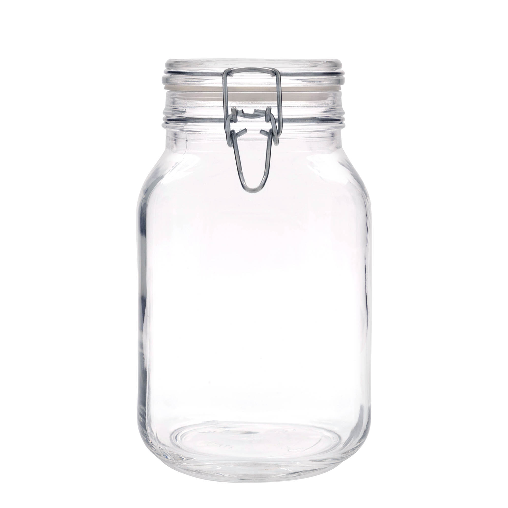 2 000 ml langallinen lasipurkki ”Fido”, neliö, suuaukko: langallinen suljin