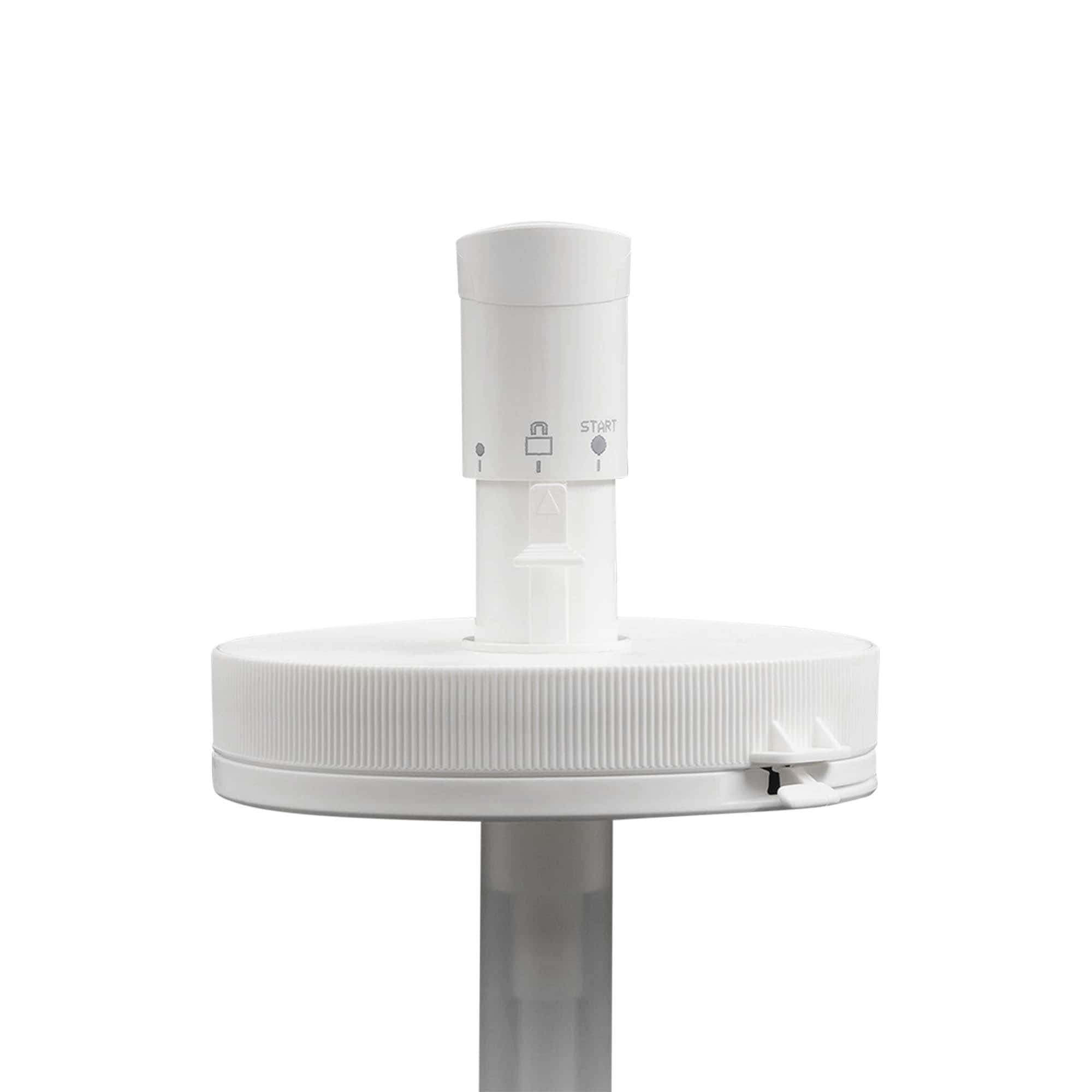 Annostelupumppu 1 240 ml:n 'Securibox'-säiliölle, PE-muovia, valkoinen, kierteellinen suljinaukkoon Annostelupumppu 1 240 ml:n 'Securibox'-säiliölle, PE-muovia, valkoinen, kierteellinen suljinaukkoon