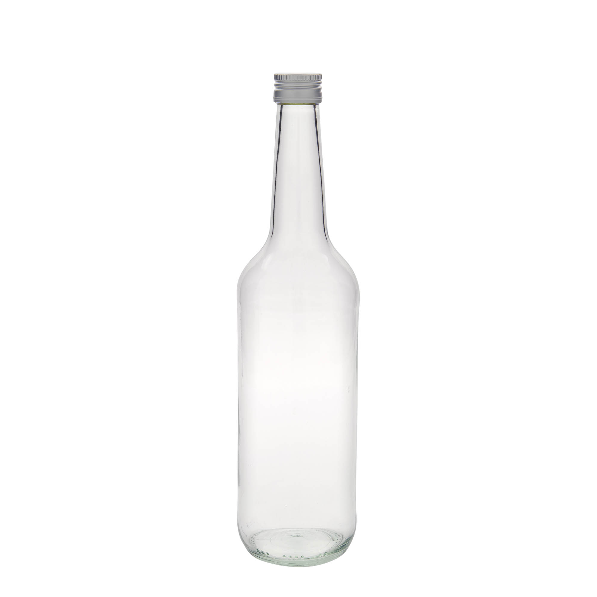 700 ml lasipullo suorakauluksella, suuaukko: PP 28 700 ml lasipullo suorakauluksella, suuaukko: PP 28