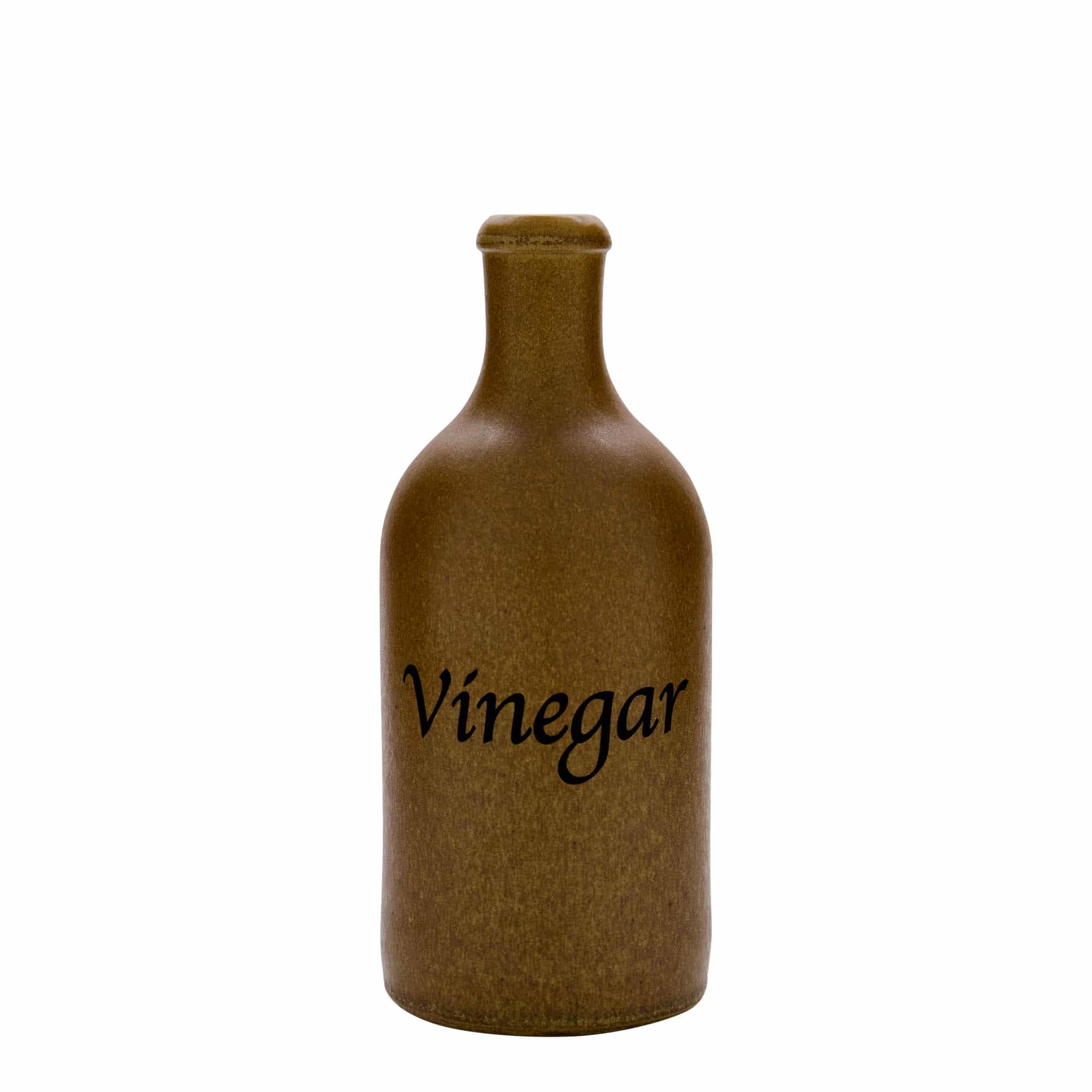 500 ml savituoppi, kuvio: Vinegar, keraaminen, ruskea-kristalli, suu: korkki 500 ml savituoppi, kuvio: Vinegar, keraaminen, ruskea-kristalli, suu: korkki