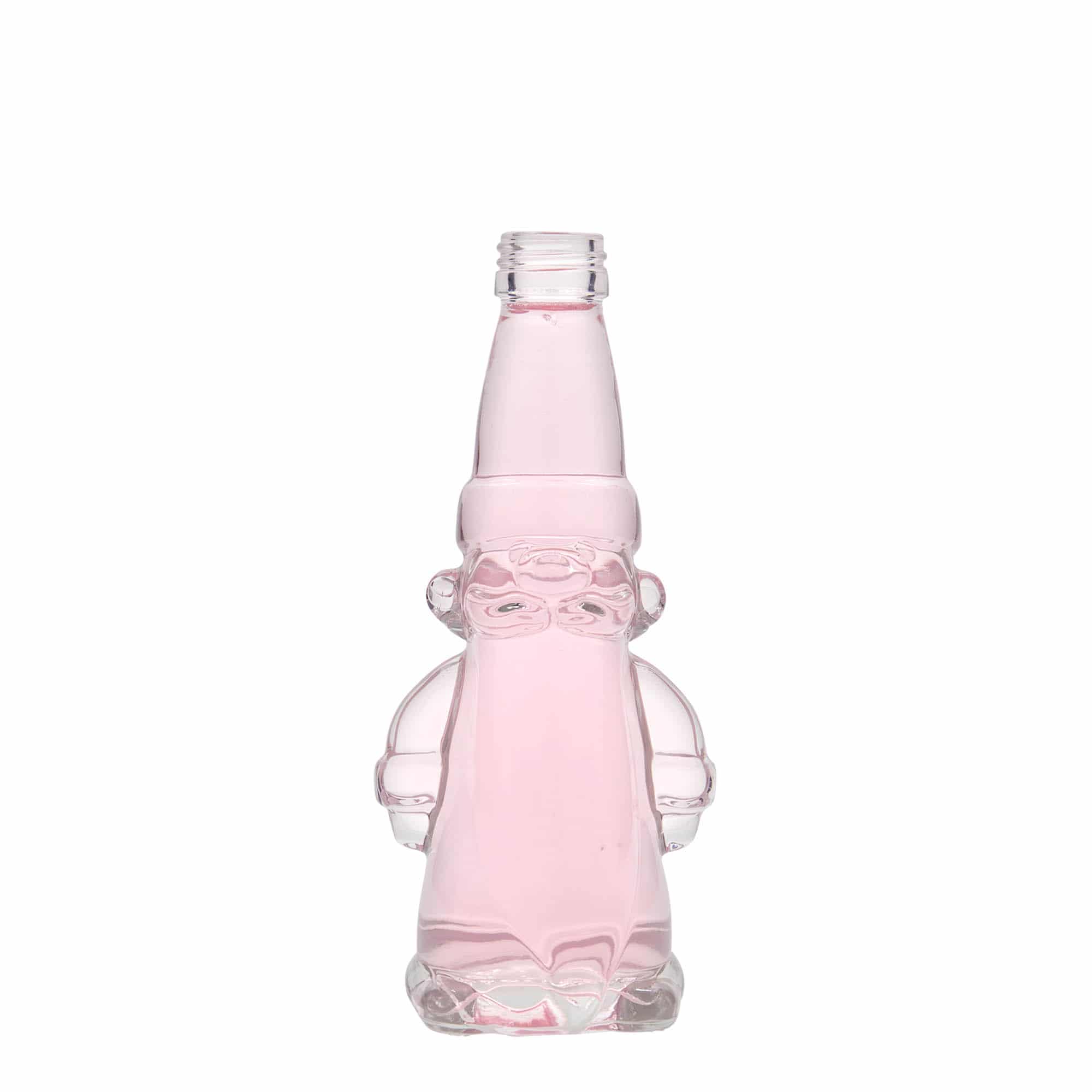 200 ml lasipullo 'Joulutonttu', suuaukko: PP 28