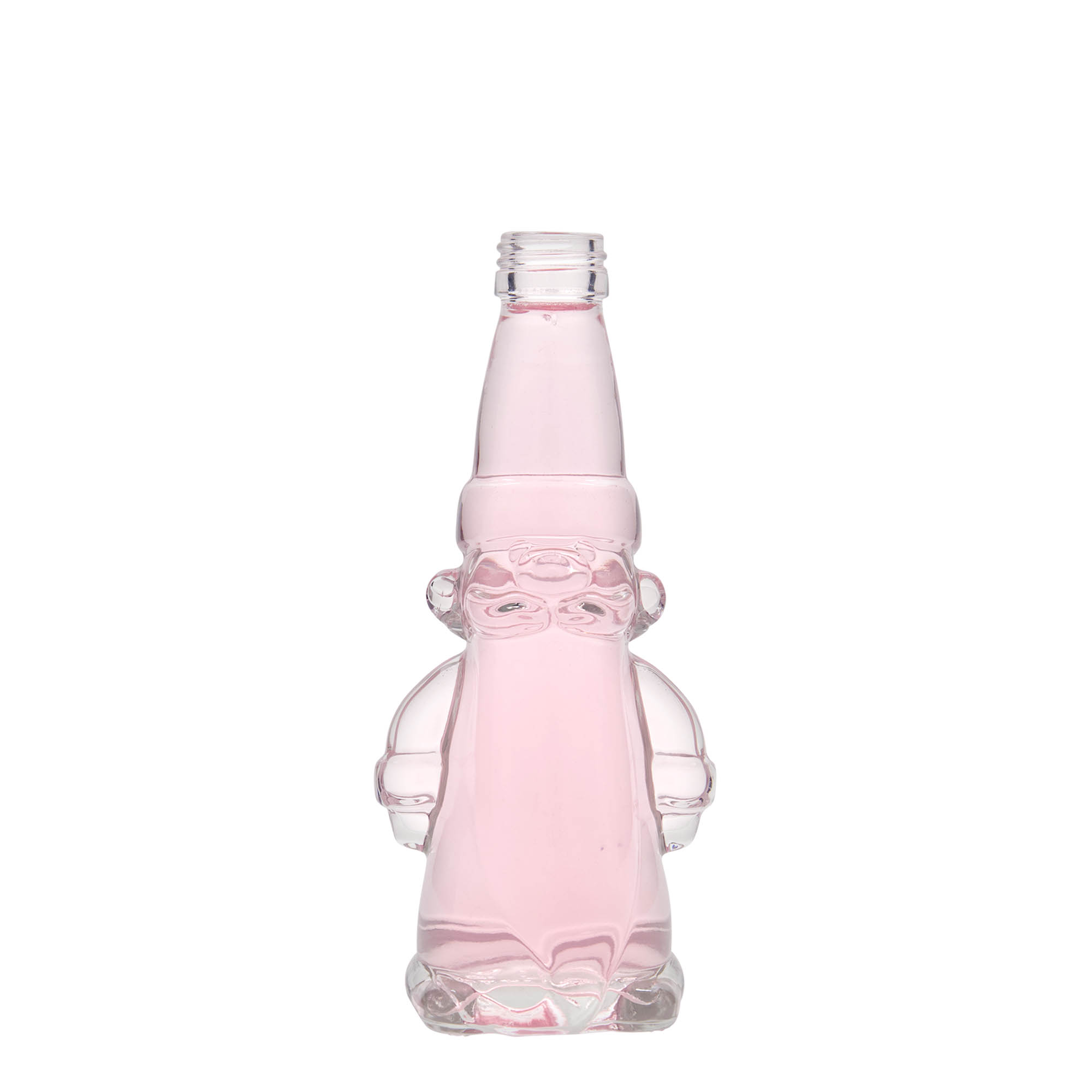 200 ml lasipullo 'Joulutonttu', suuaukko: PP 28