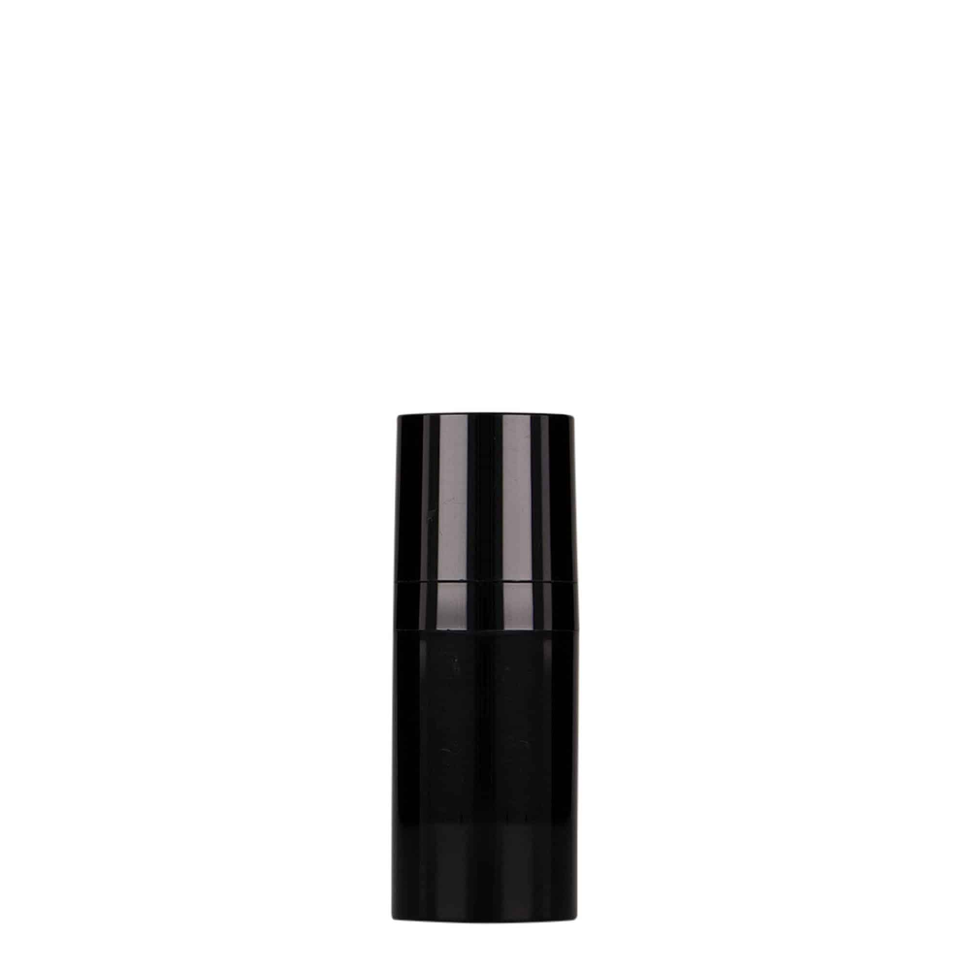 15 ml Airless Dispenser 'Micro', PP-muovi, musta