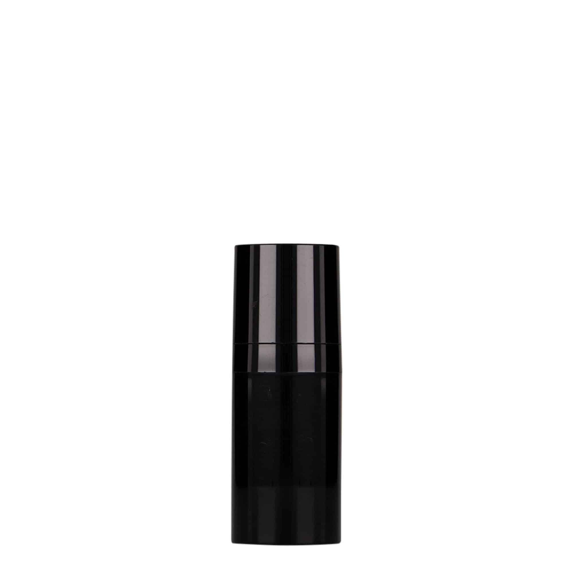 15 ml Airless-annostelija 'Micro', PP-muovi, musta