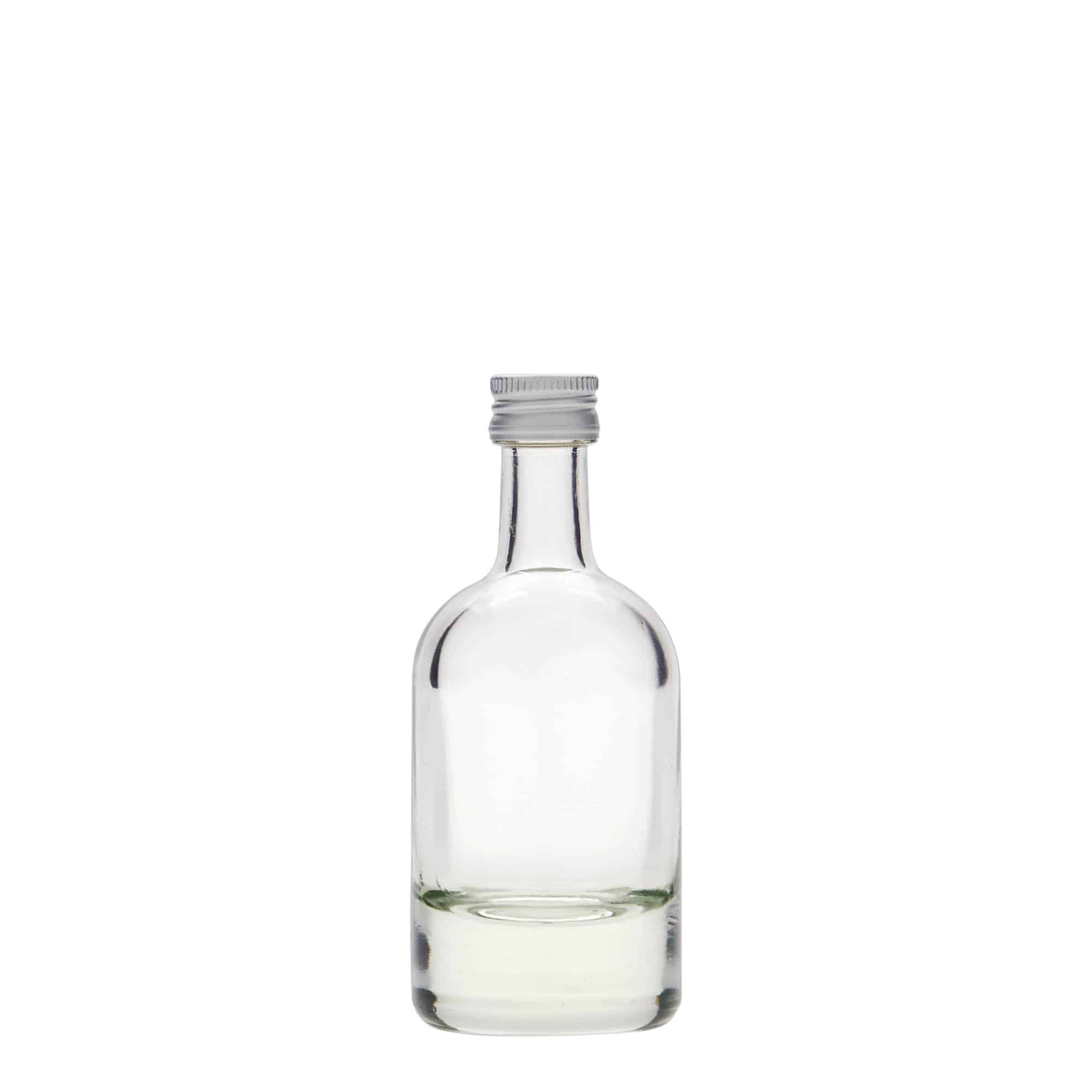 50 ml lasipullo 'Linea Uno', suuaukko: PP 18
