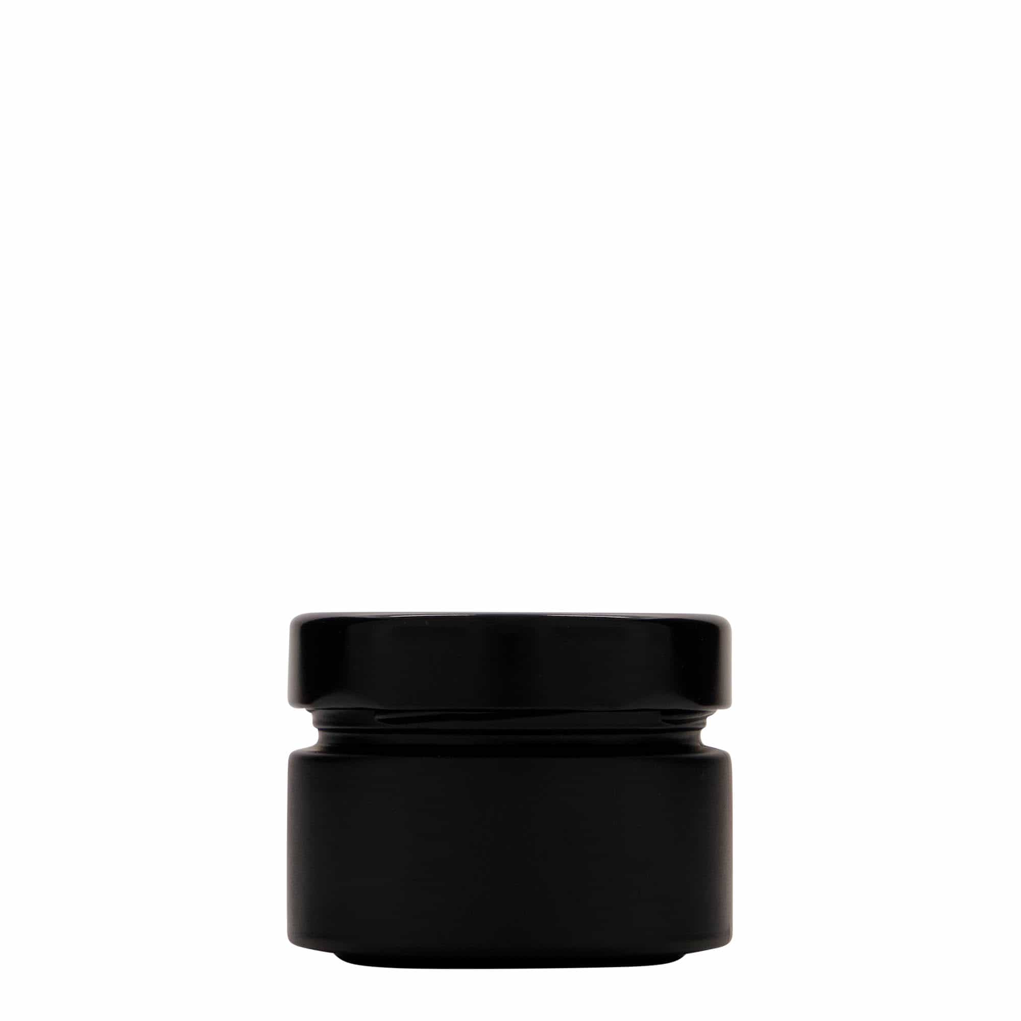 130 ml pyöreä lasi ”Aurora”, musta, suuaukon tyyppi: Deep-Twist-off (DTO 66)