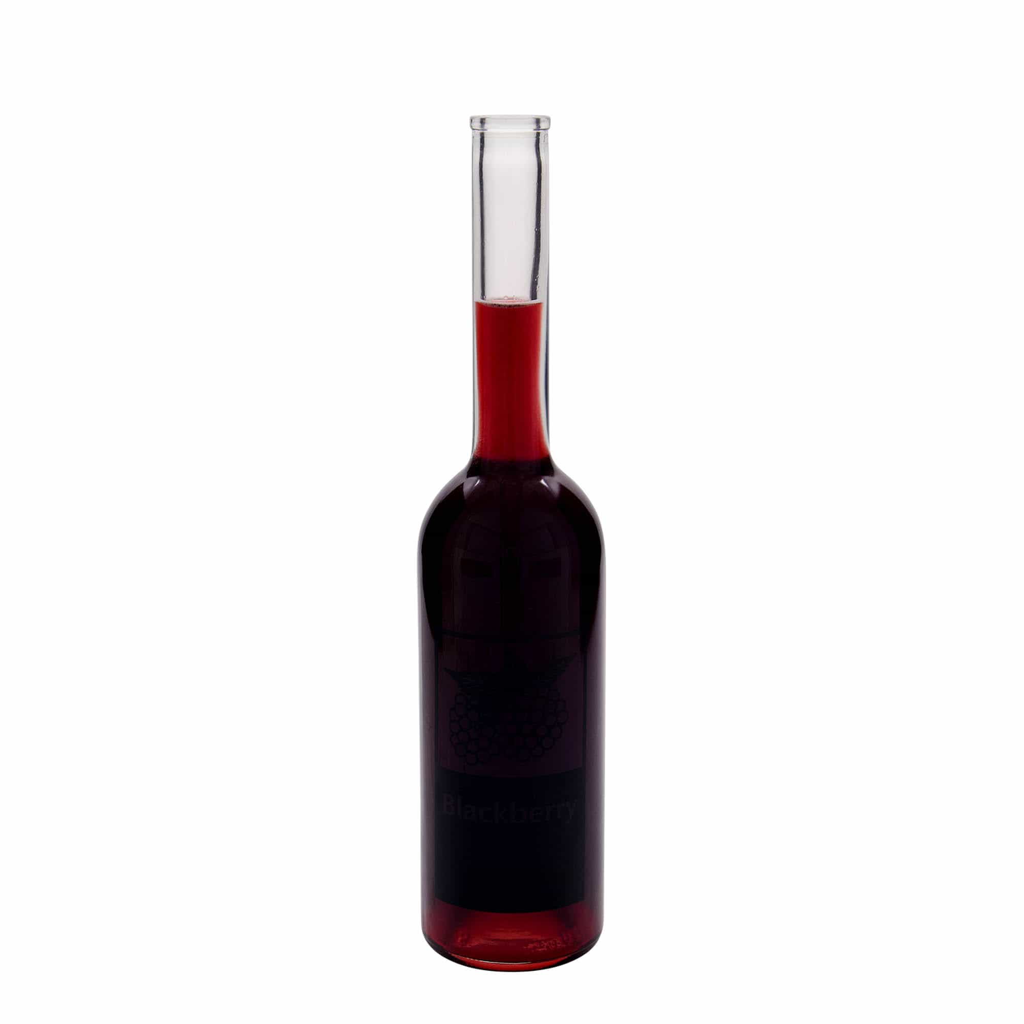 500 ml lasipullo 'Opera', kuvio: Karhunvatukka, suuaukko: korkki