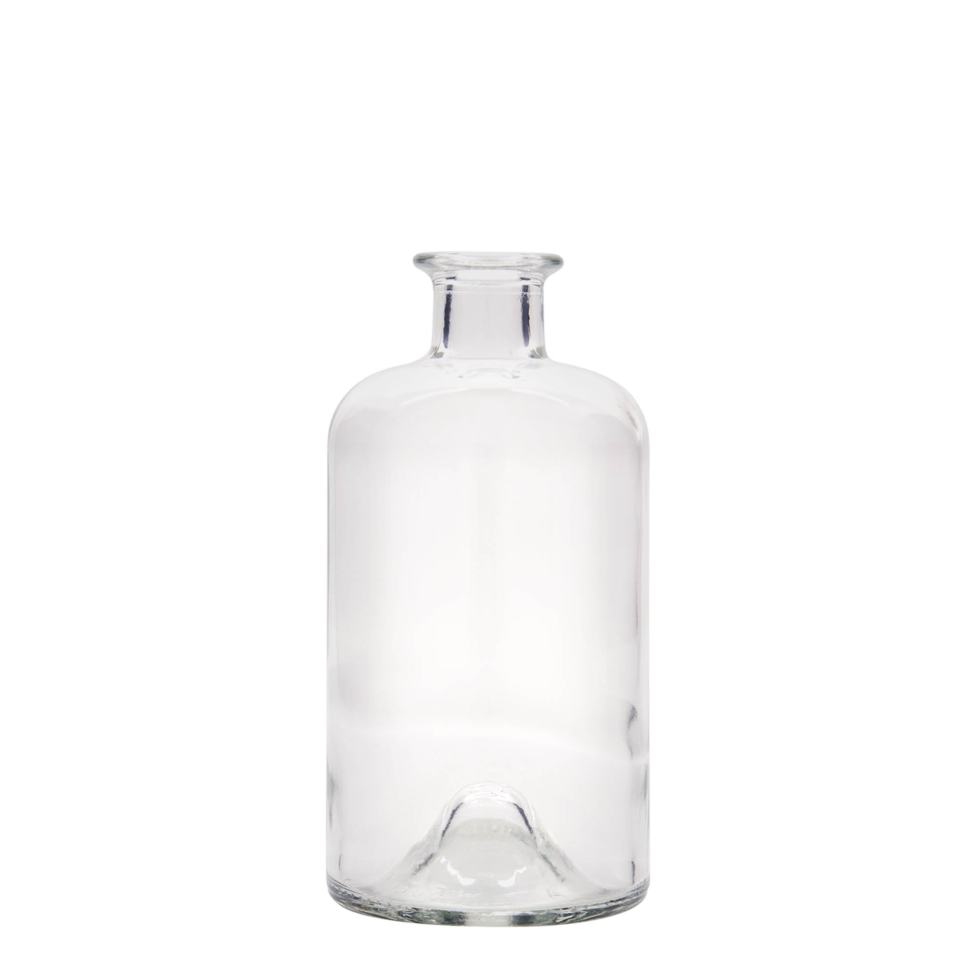 500 ml lasipullo apteekkari ”Tohtori”, suuaukko: korkki