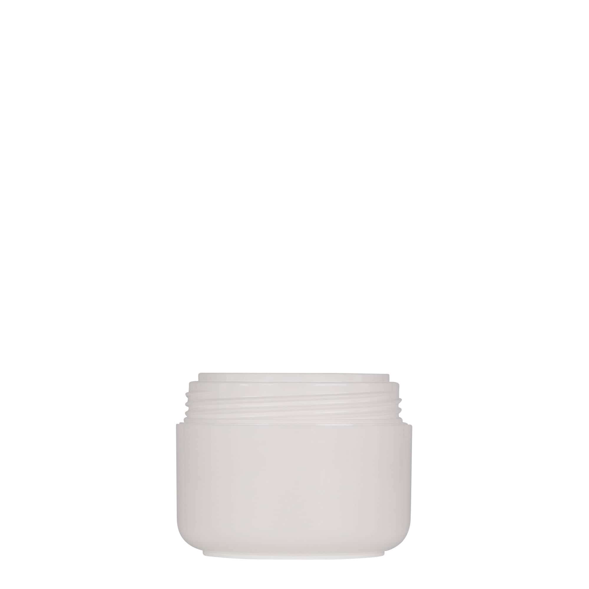 50 ml muovipurkki 'Bianca', PP, valkoinen, suuaukon suljin: kierrekorkki 50 ml muovipurkki 'Bianca', PP, valkoinen, suuaukon suljin: kierrekorkki
