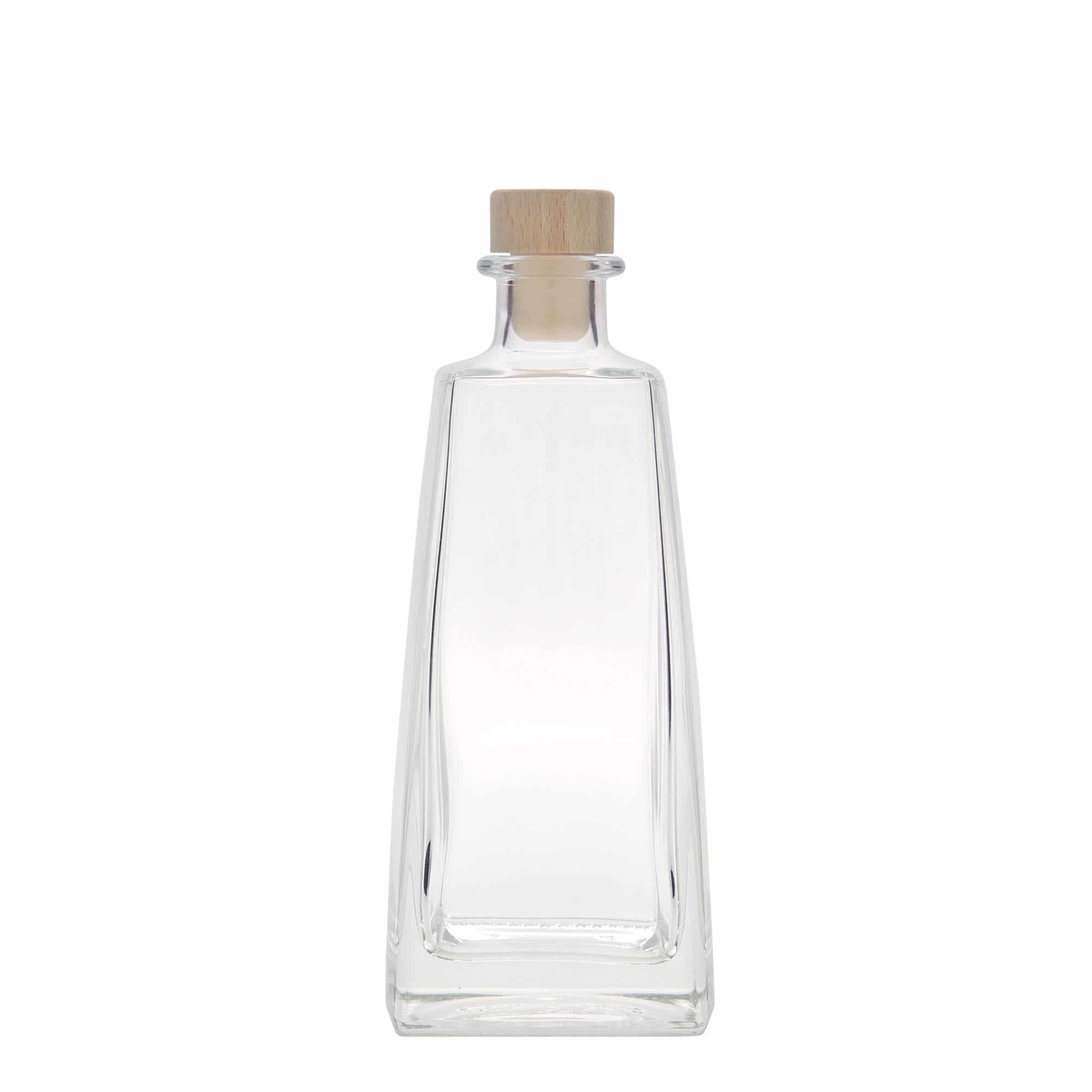350 ml lasipullo 'Timmy', nelikulm., suu: korkki