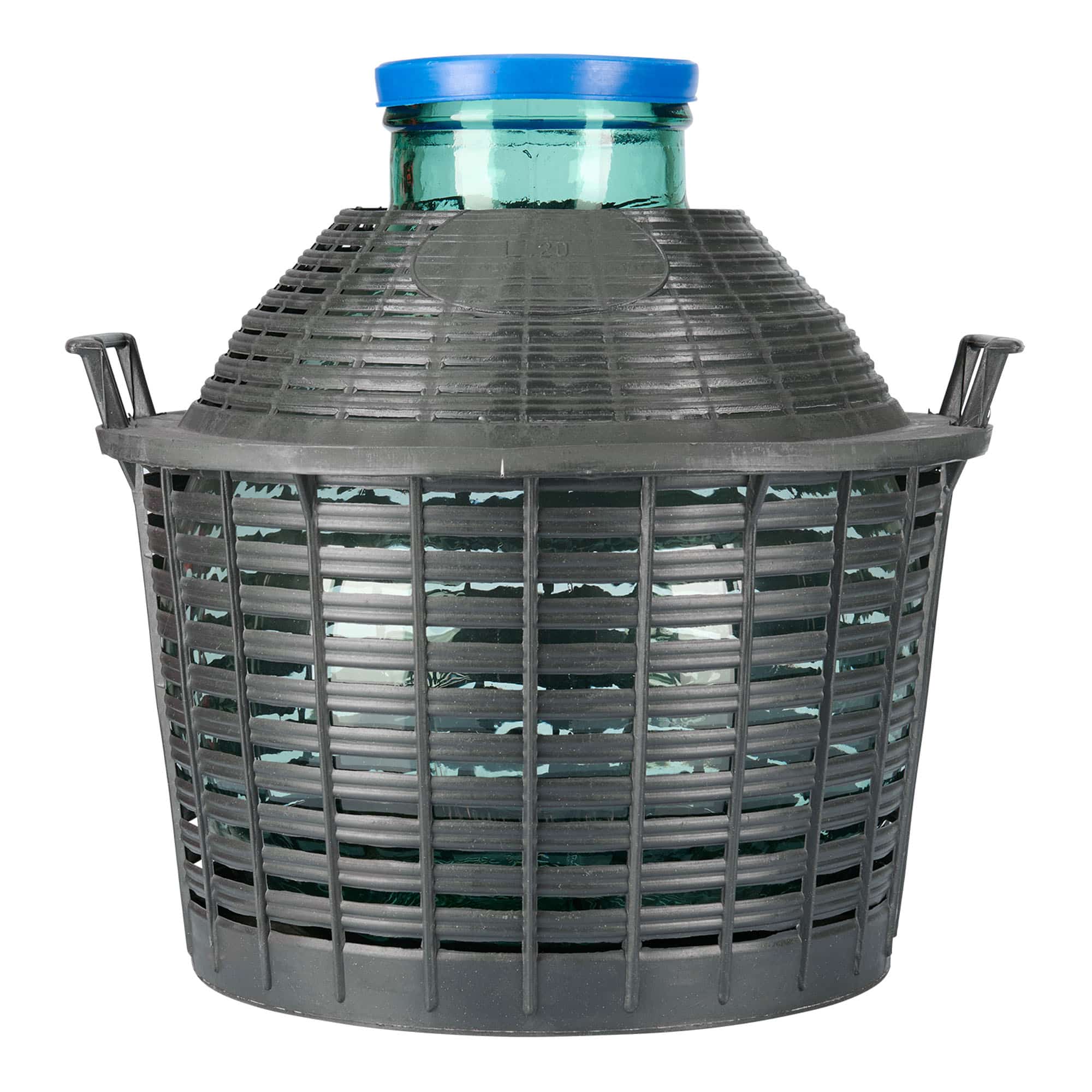 20 l pallopullo leveällä suulla, lasia, suuaukko: päällekäyvä kansi 20 l pallopullo leveällä suulla, lasia, suuaukko: päällekäyvä kansi