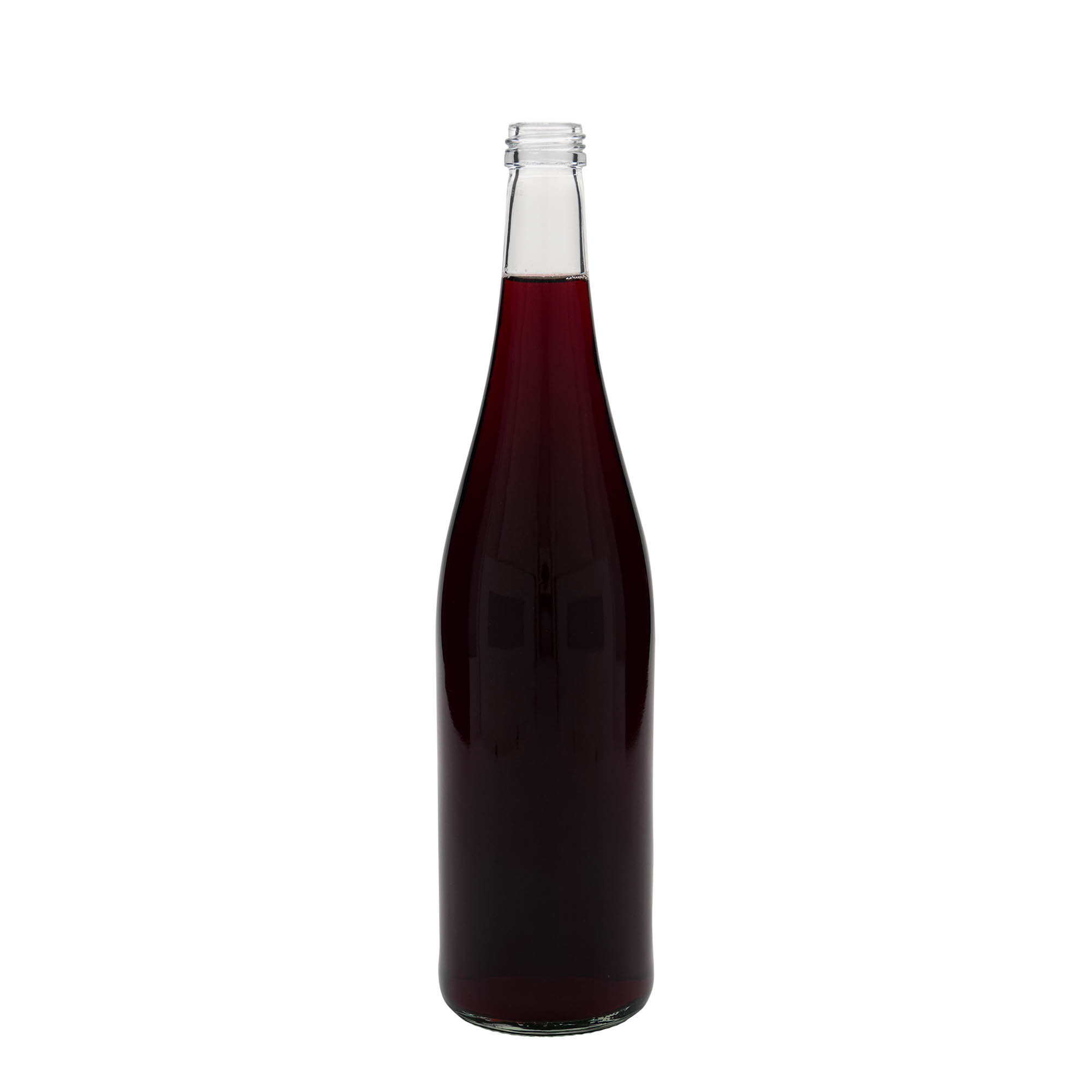 750 ml lasipullo ”Weinschlegel”, suuaukko: PP 28