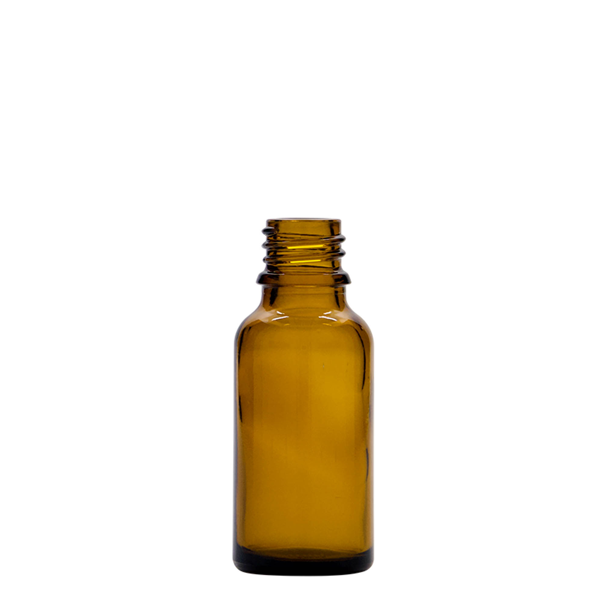 20 ml pipettipullo lääketieteellinen, lasi, ruskea, suuaukko: DIN 18