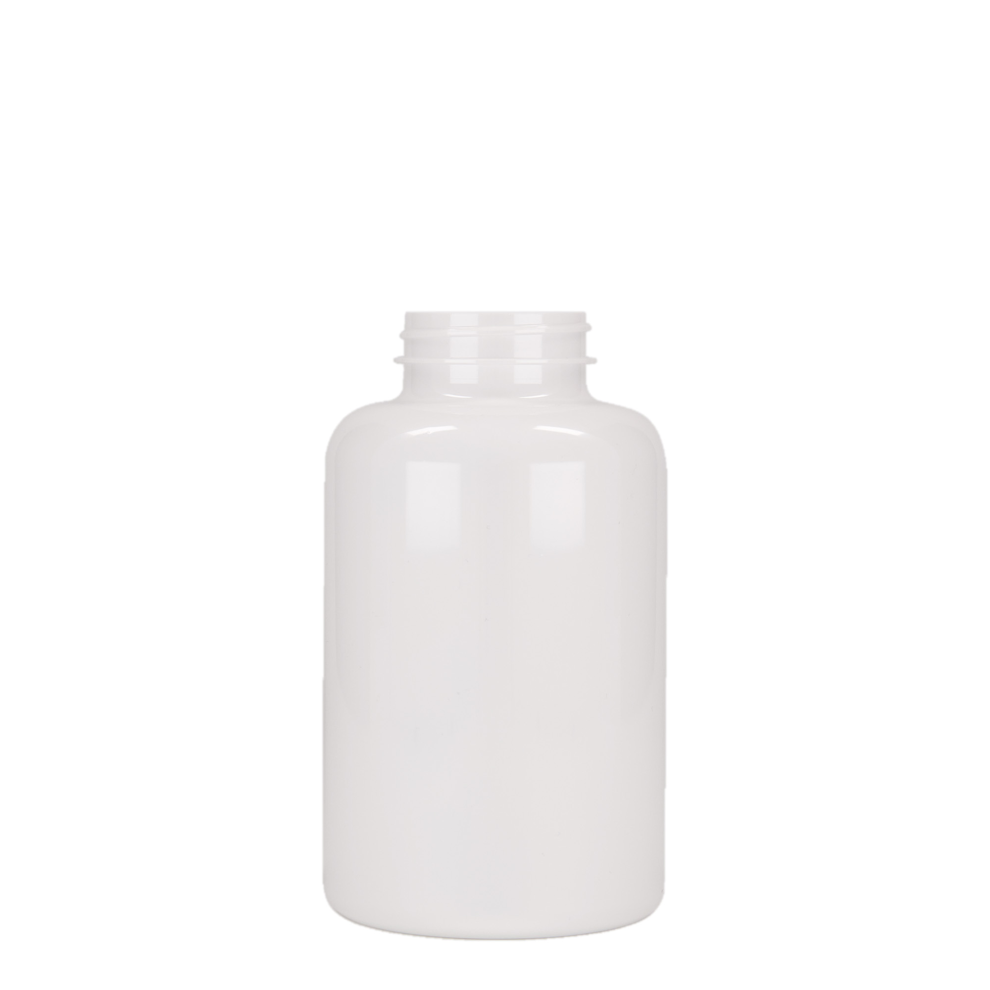 500 ml PET-pakkaus, muovia, valkoinen, suuaukko: 45/400