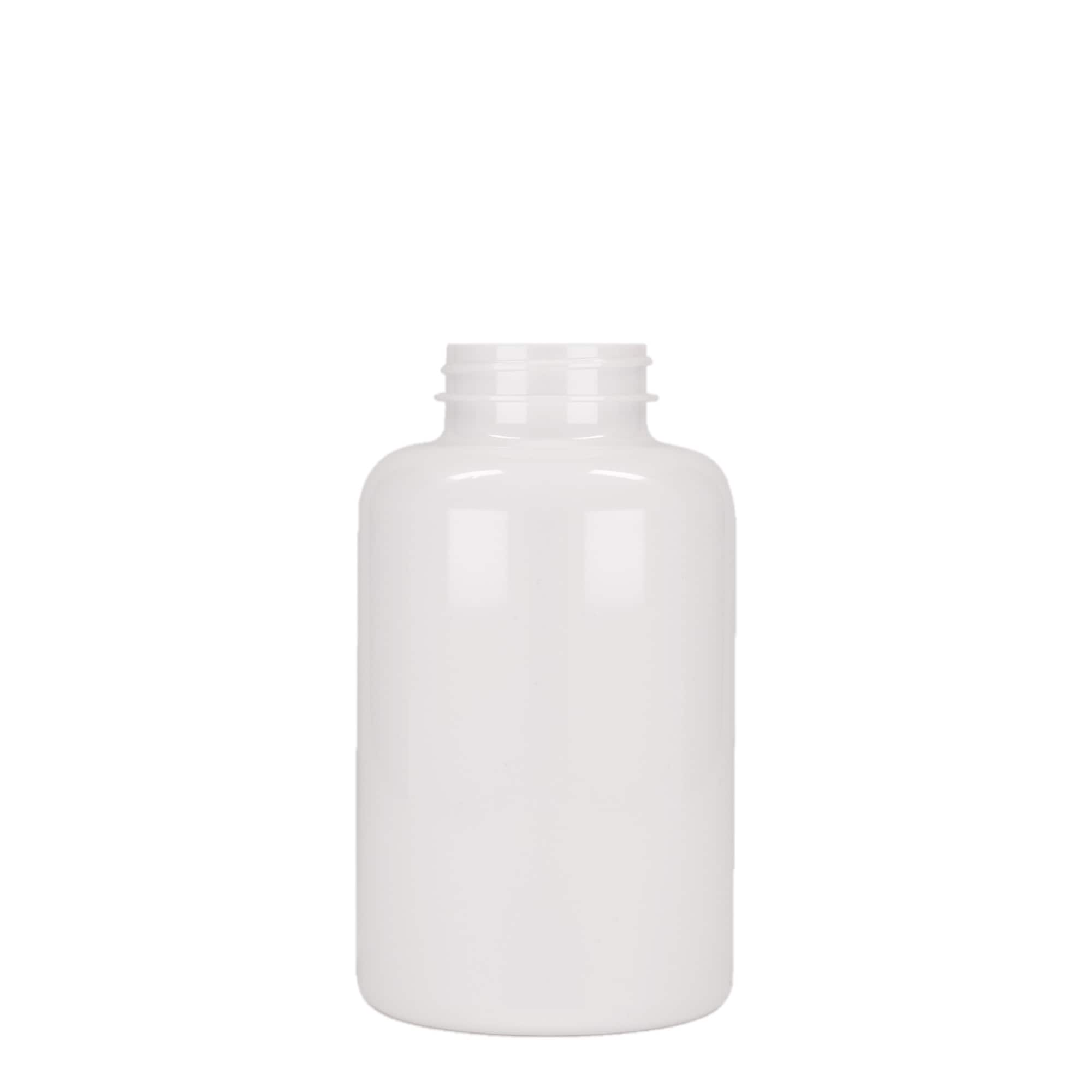 500 ml PET-pakkaus, muovia, valkoinen, suuaukko: 45/400