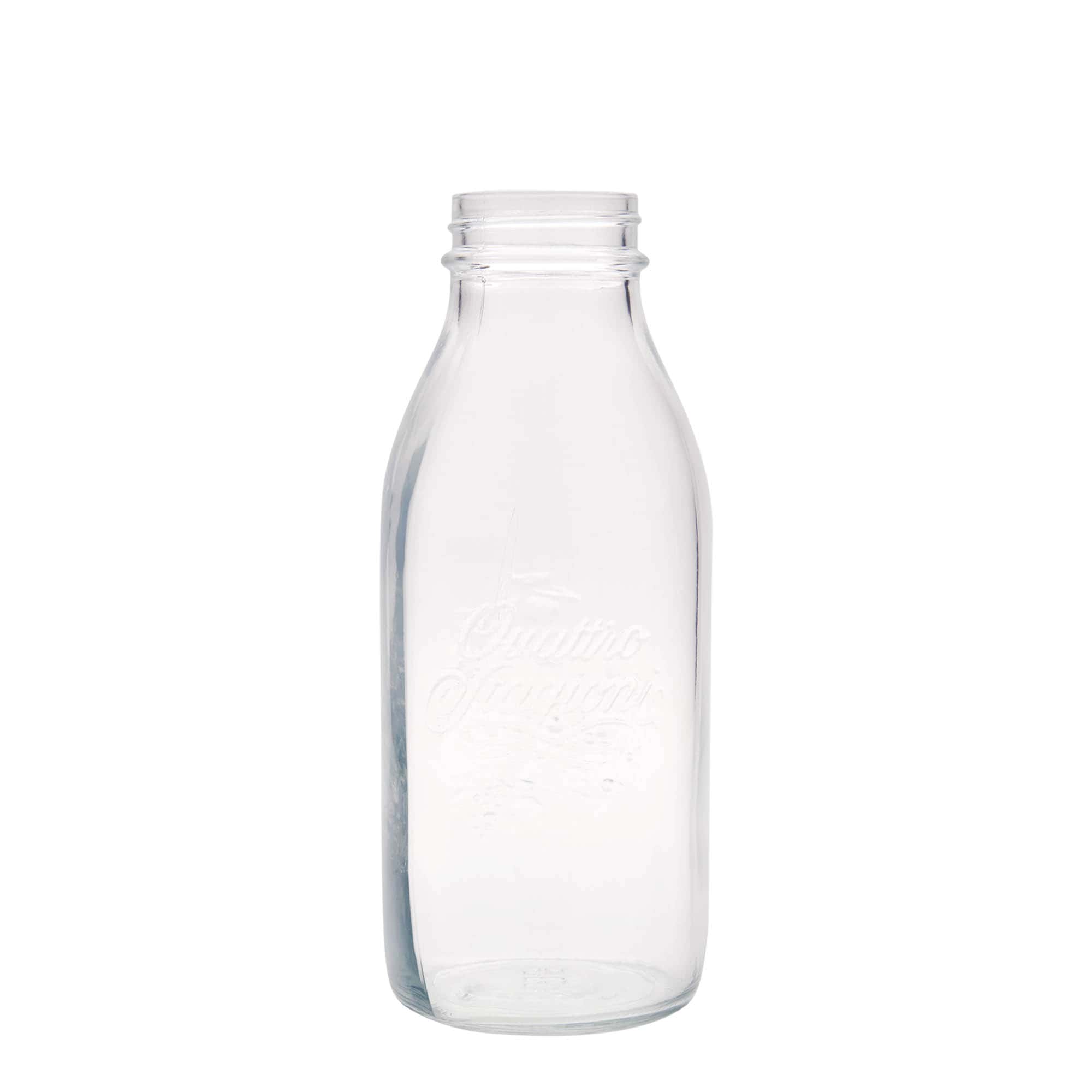 1 000 ml lasipullo 'Quattro Stagioni', suuaukko: ruuvikorkki